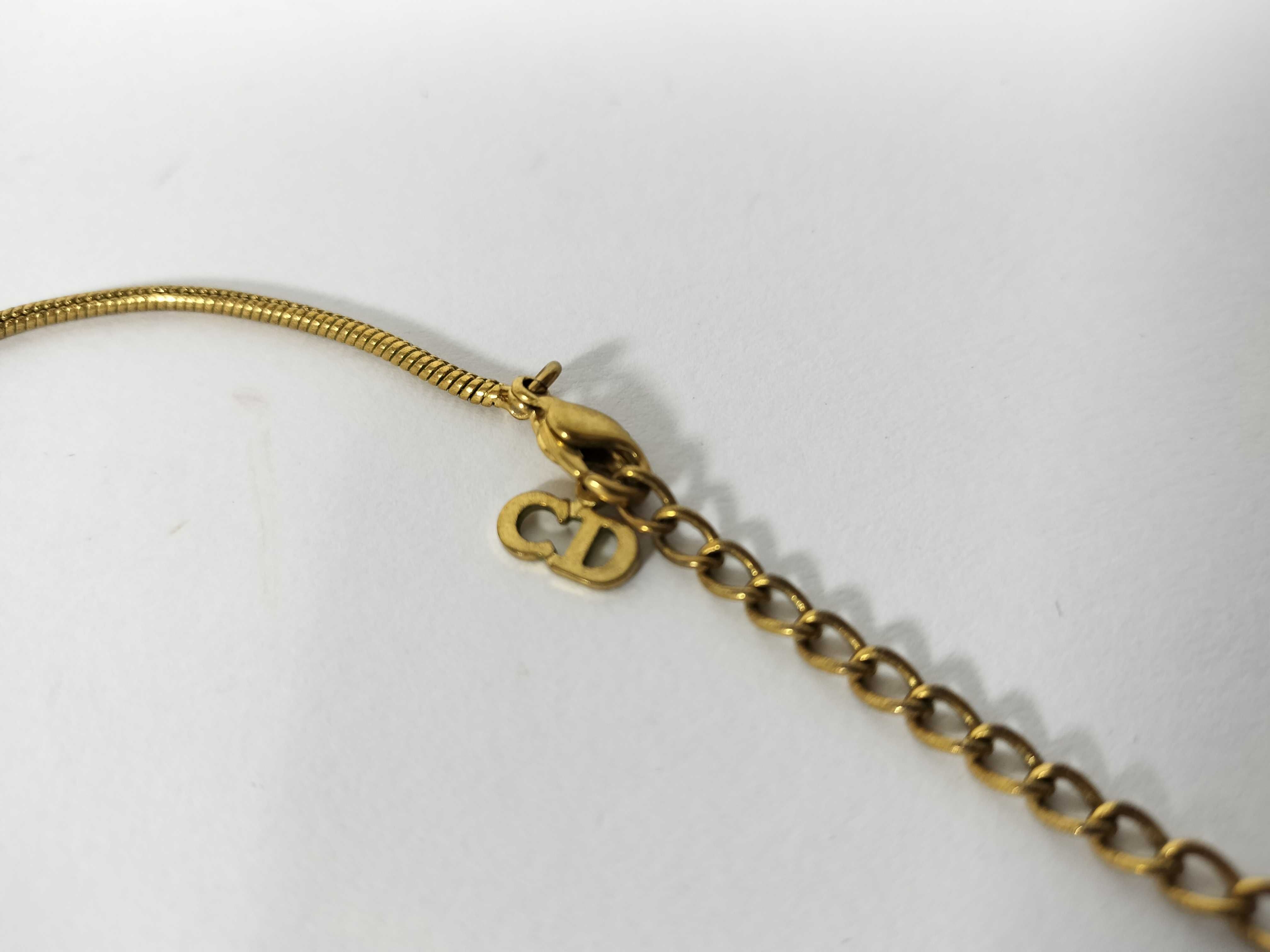 necklace, gold color necklace — view 4