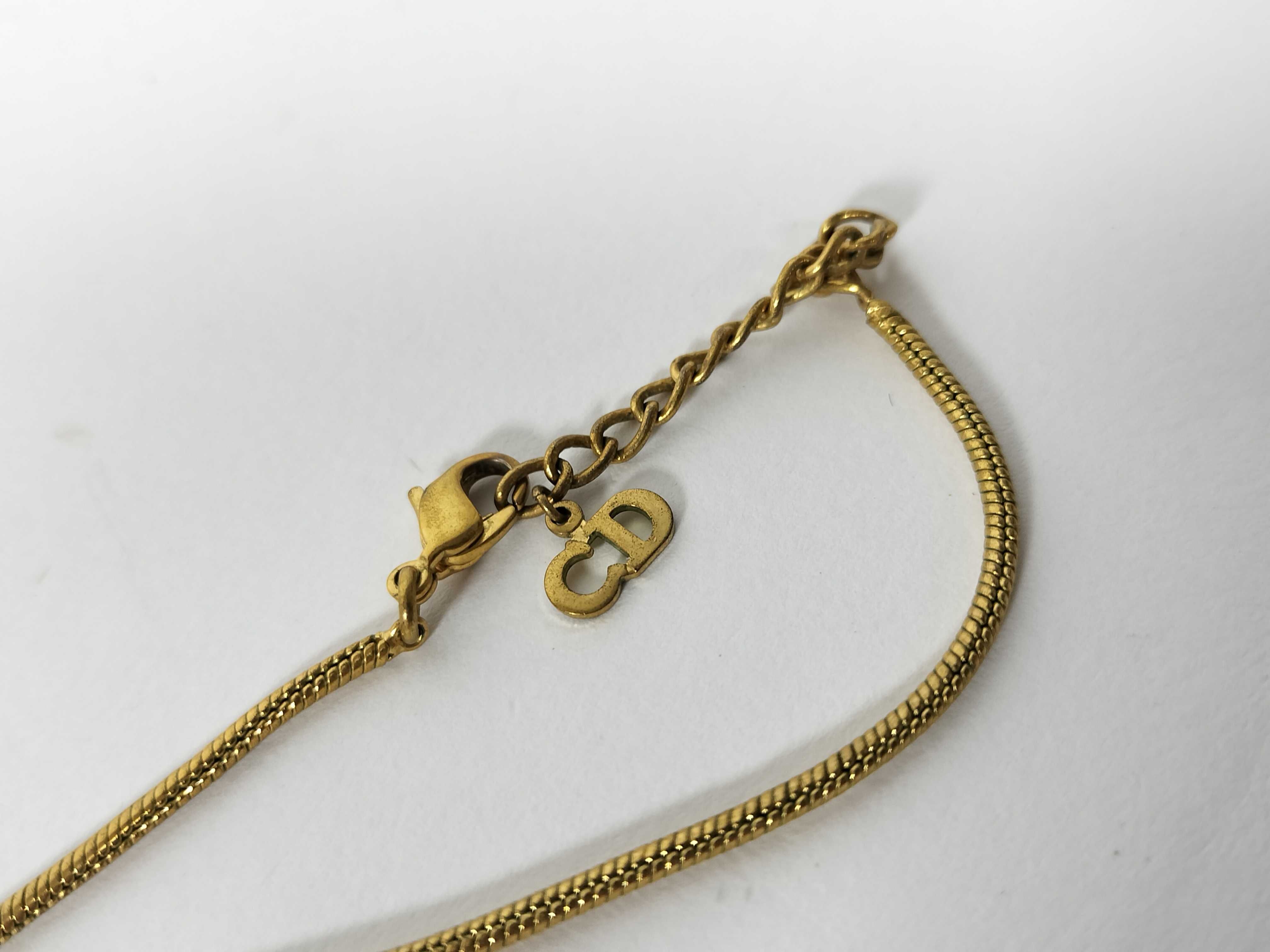 necklace, gold color necklace — view 8