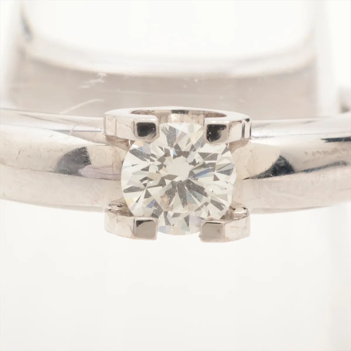 C de Cartier Solitaire Diamond Ring 750(WG) 8.7g 040 51 Diamond diameter approx. 4.59mm 11UF — view 5
