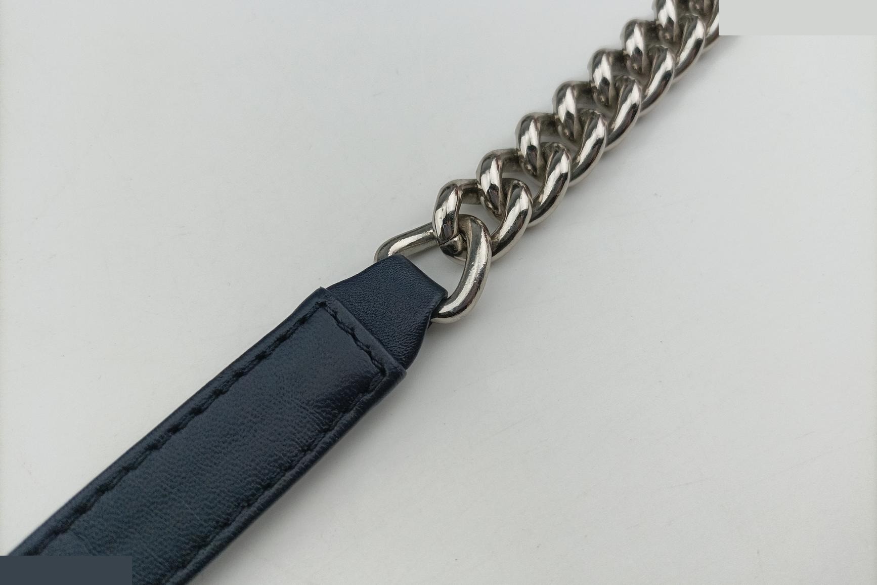 Boy Chanel Matelassé Coco Mark Lambskin Navy — view 11