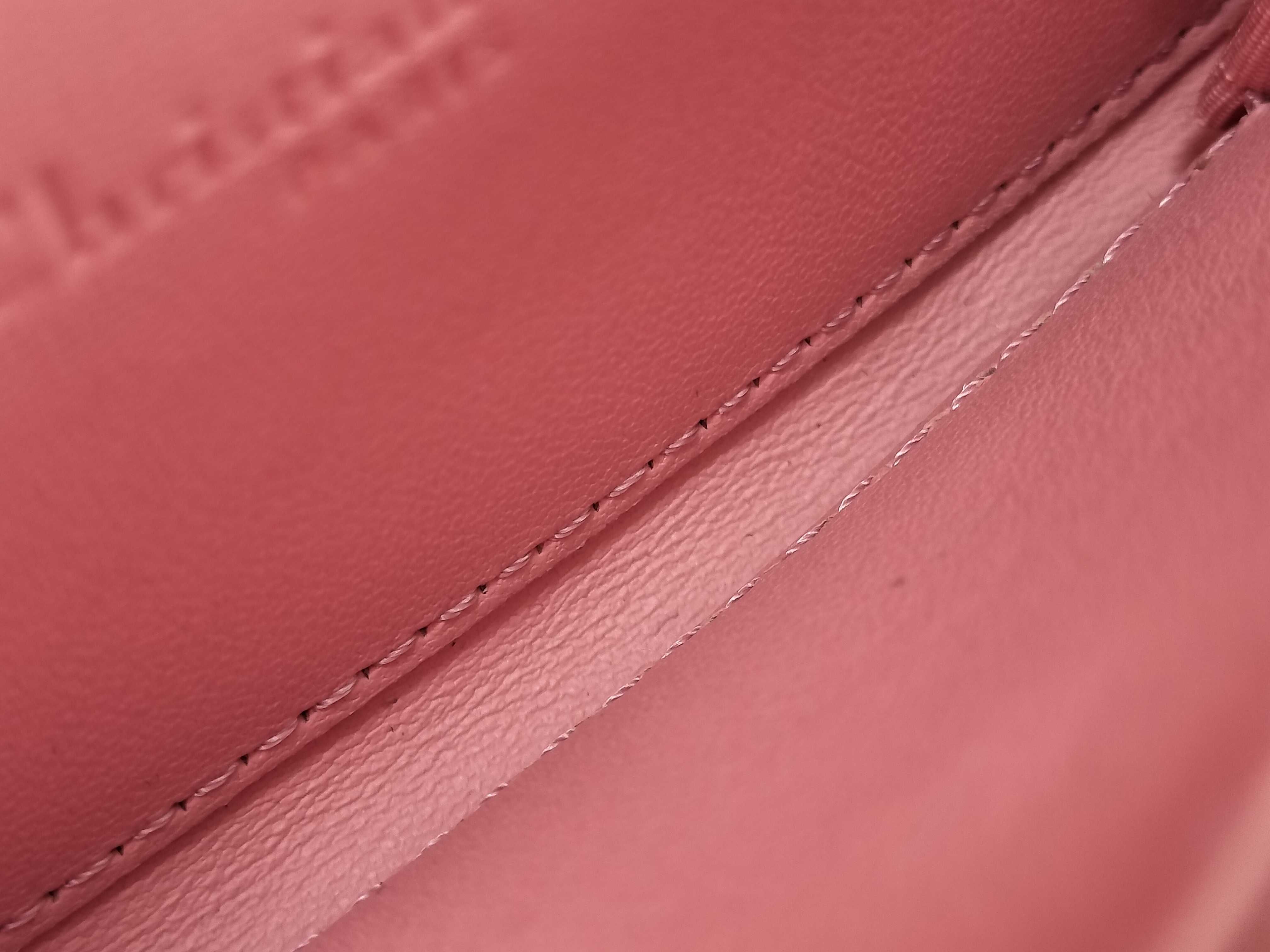 Cannage Round Zip Folding Wallet Pink — view 11