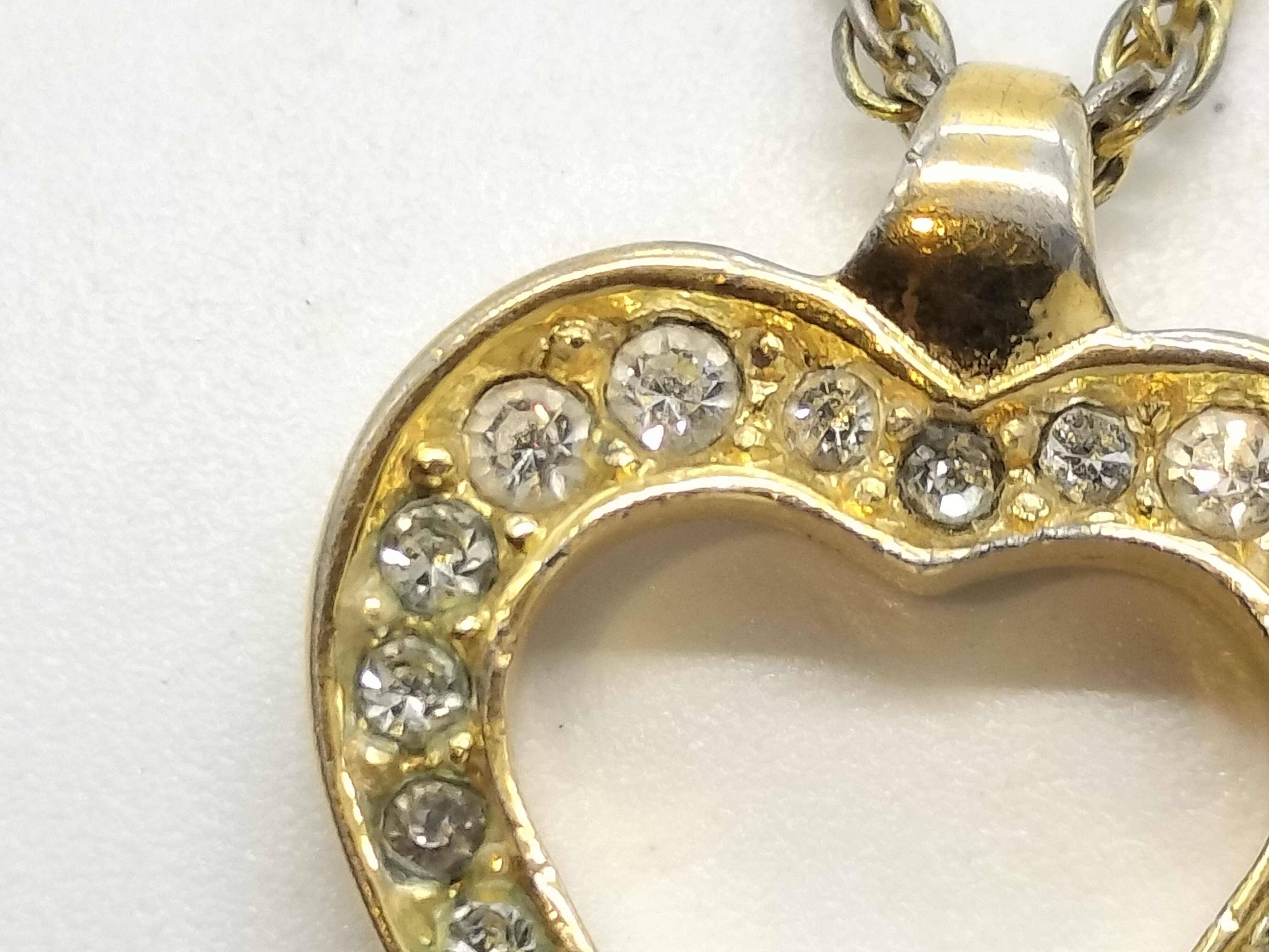 Heart Rhinestone Necklace — view 2