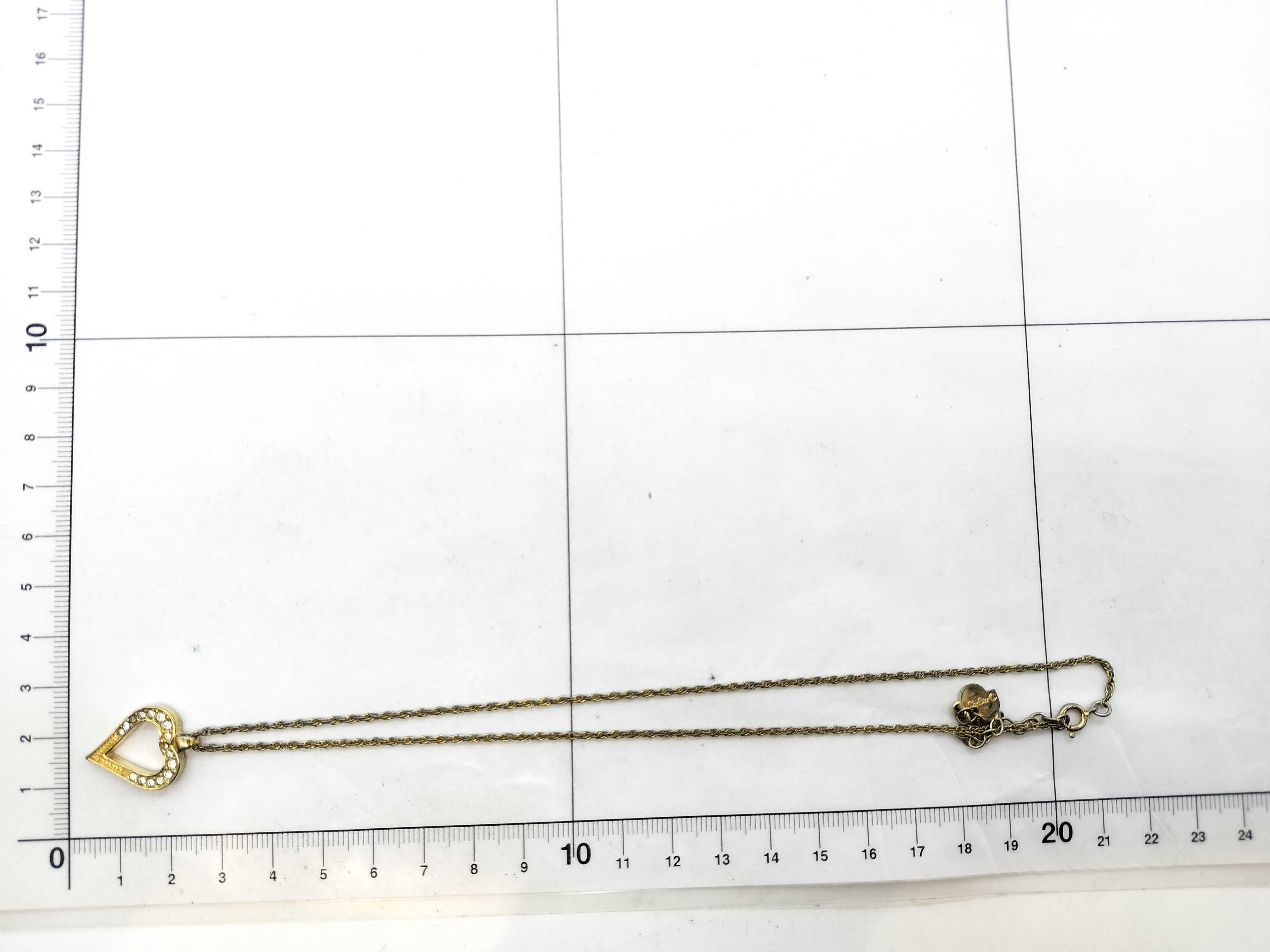 Heart Rhinestone Necklace — view 7