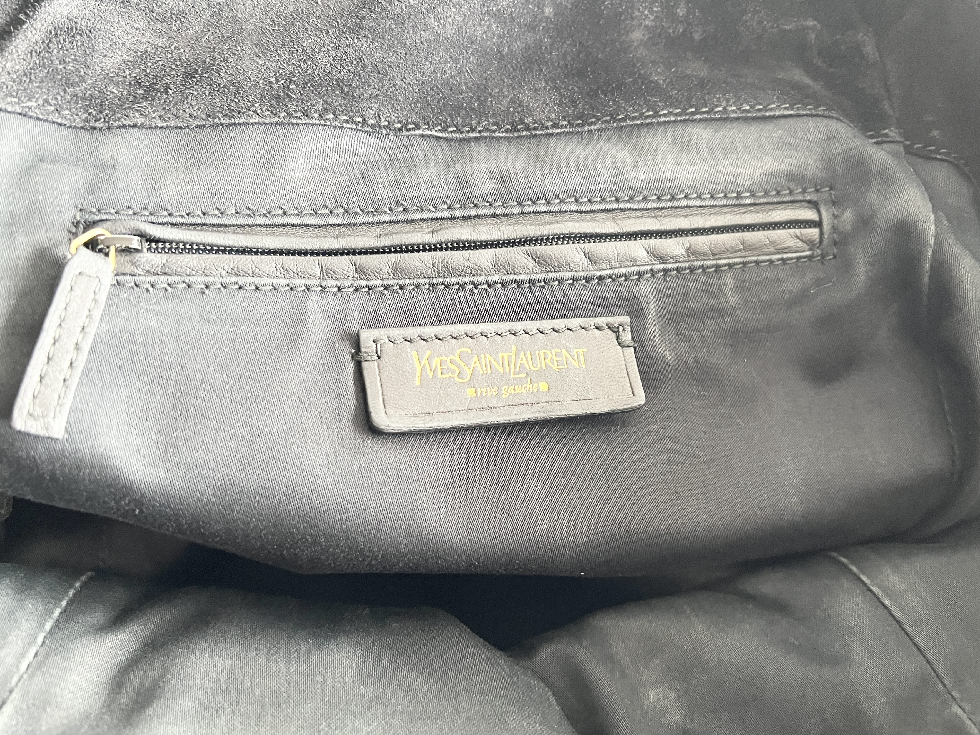 Rive Gauche Downtown Leather Enamel Patent Tote Bag Handbag Tote Bag — view 7