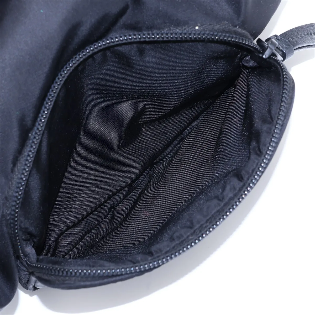 Tessuto Nylon Drawstring Bag, Black — view 8