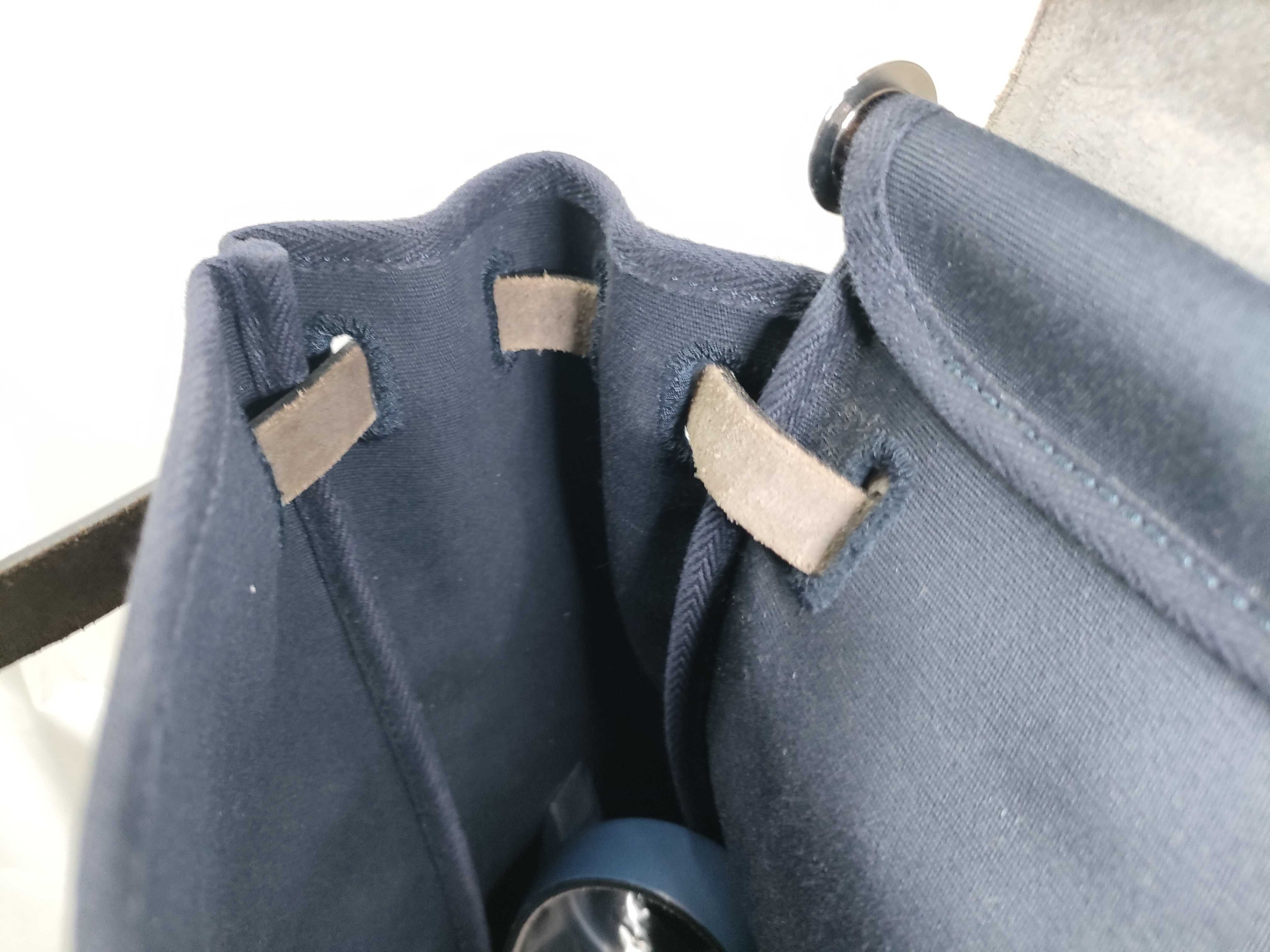 Herbag Ad PM Navy Silver Hardware F Backpack — view 13