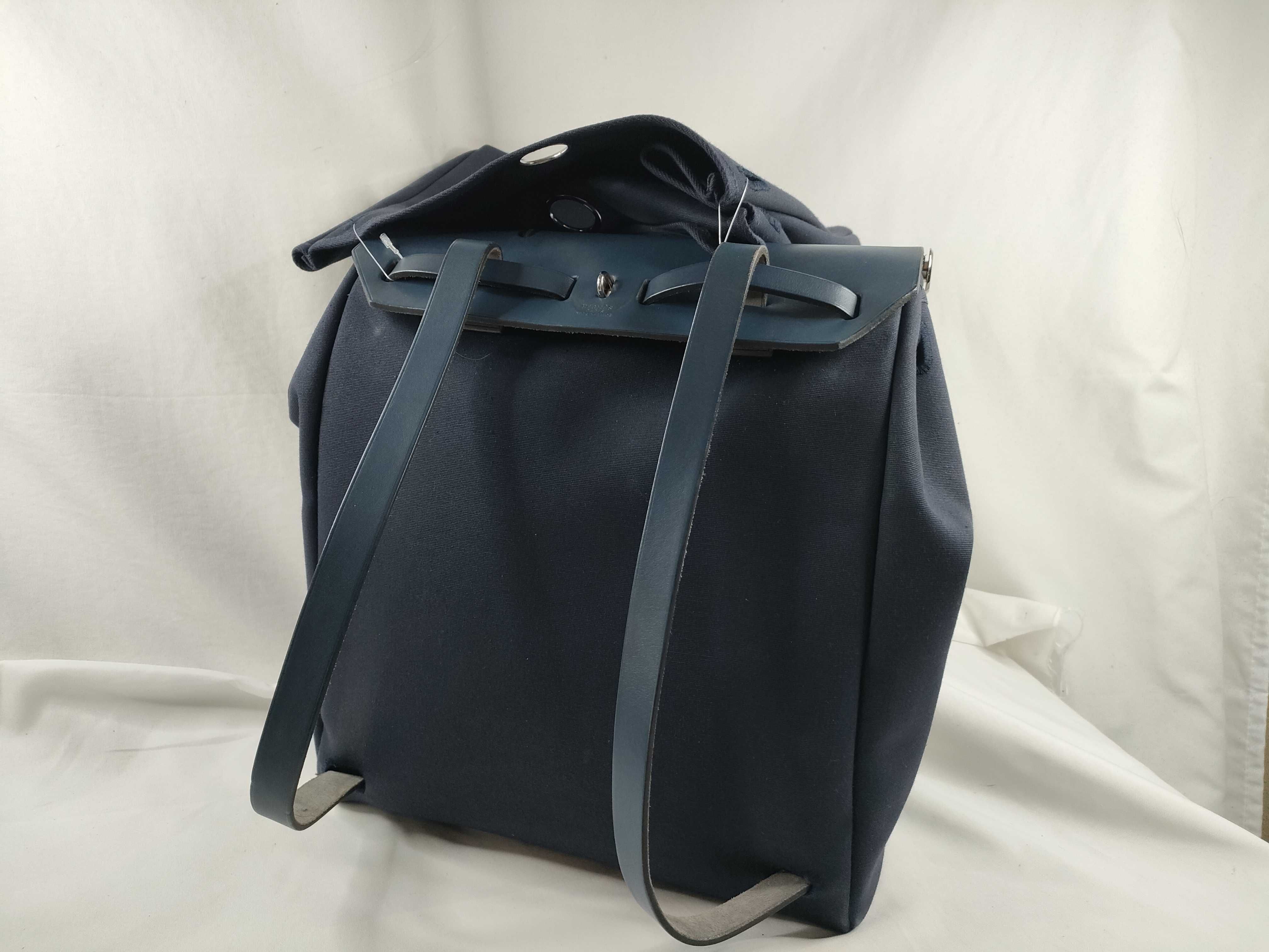 Herbag Ad PM Navy Silver Hardware F Backpack — view 6