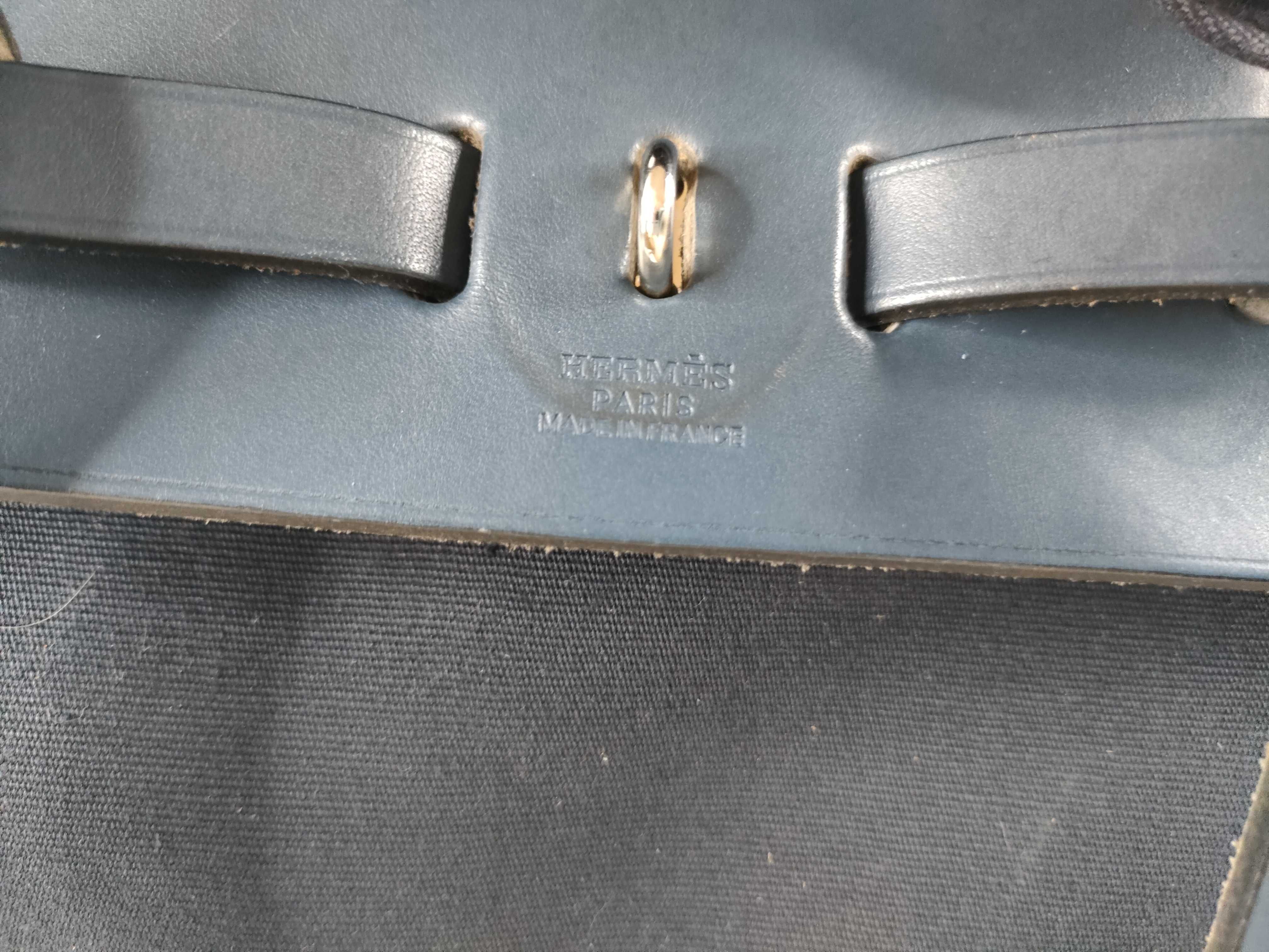 Herbag Ad PM Navy Silver Hardware F Backpack — view 9