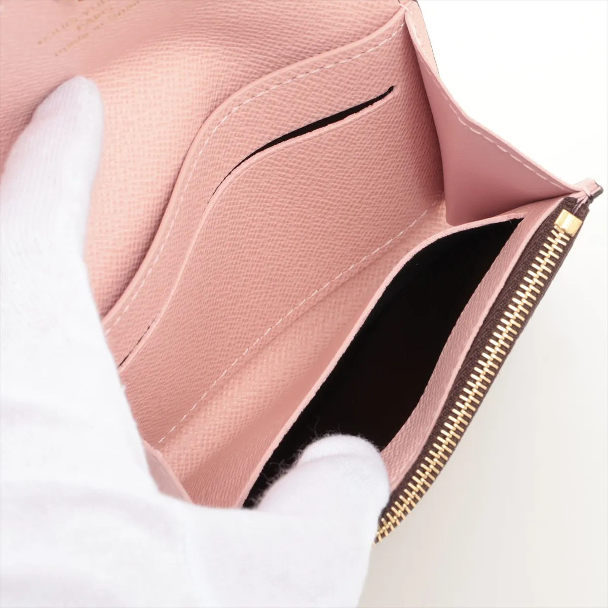 Monogram Portemonnaie Rosalie M62361 Rose Ballerine Coin Case (RFID detected) — view 5