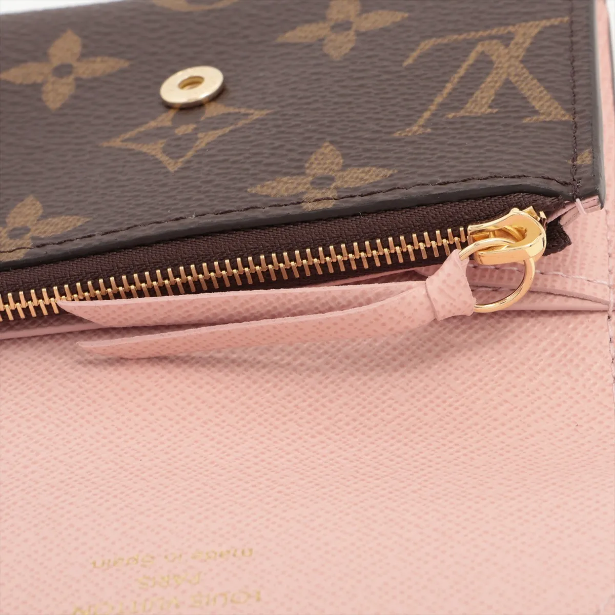 Monogram Portemonnaie Rosalie M62361 Rose Ballerine Coin Case (RFID detected) — view 8