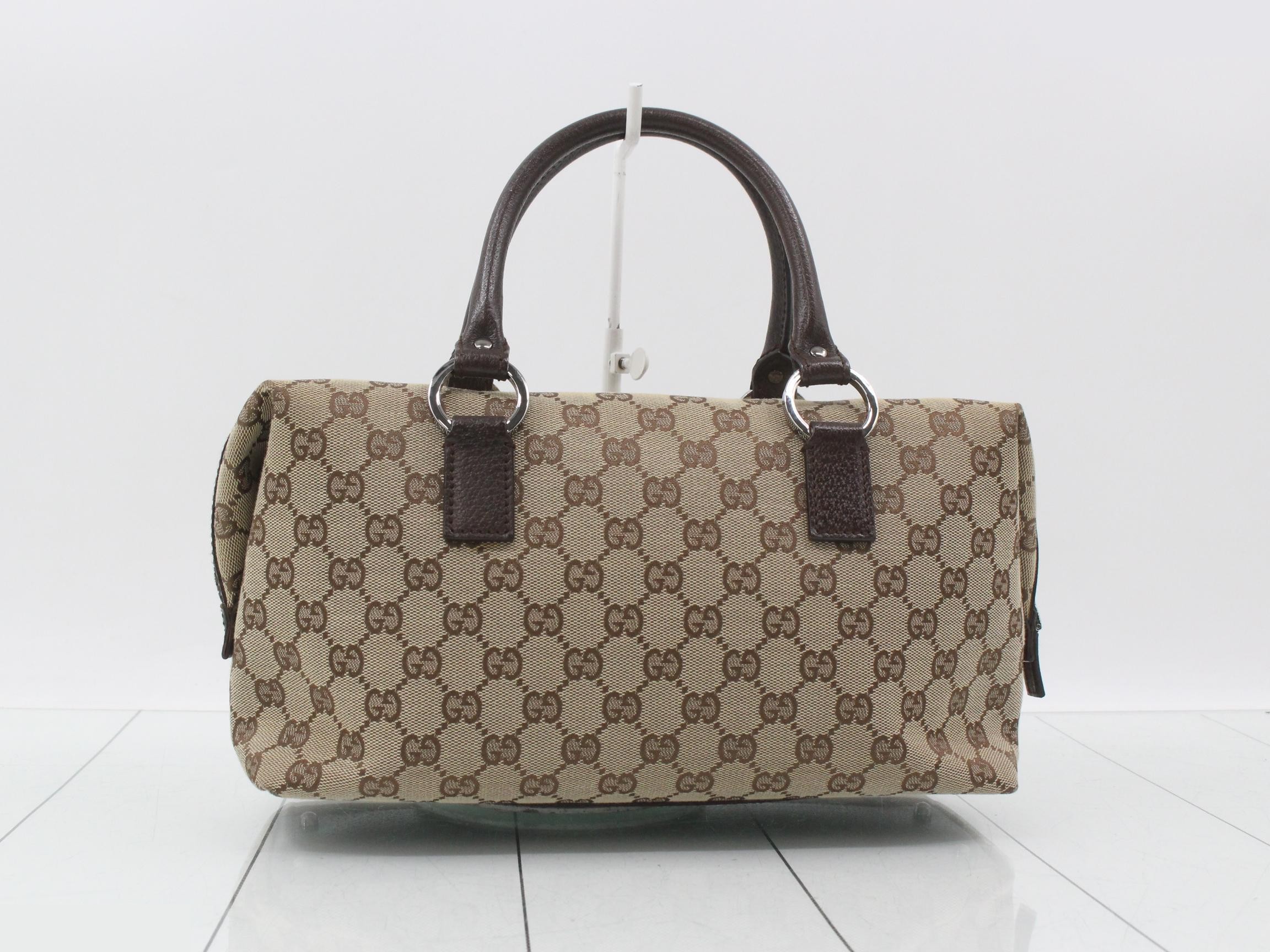 GG Canvas Handbag, Brown — view 2