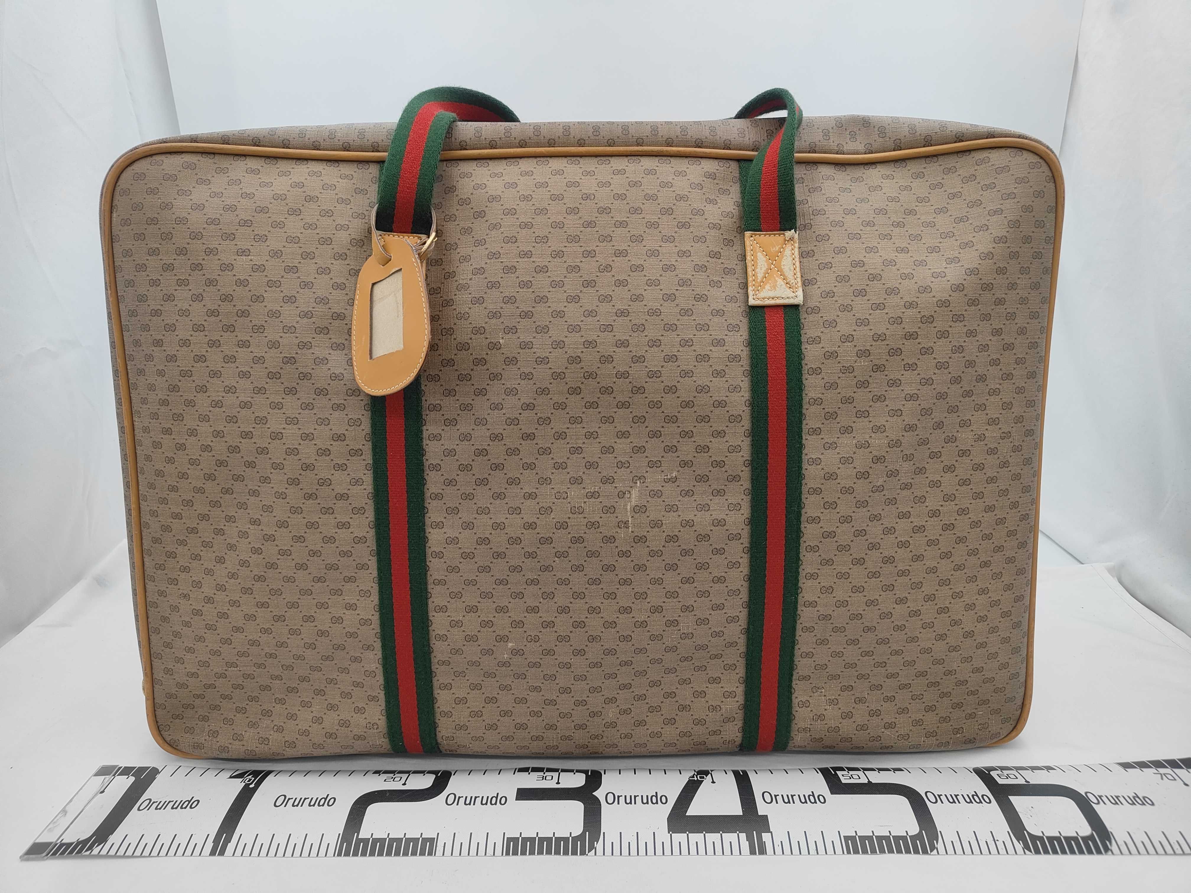 GG Canvas Old Gucci Sherry Line PVC Boston Bag Brown Boston Bag — view 2