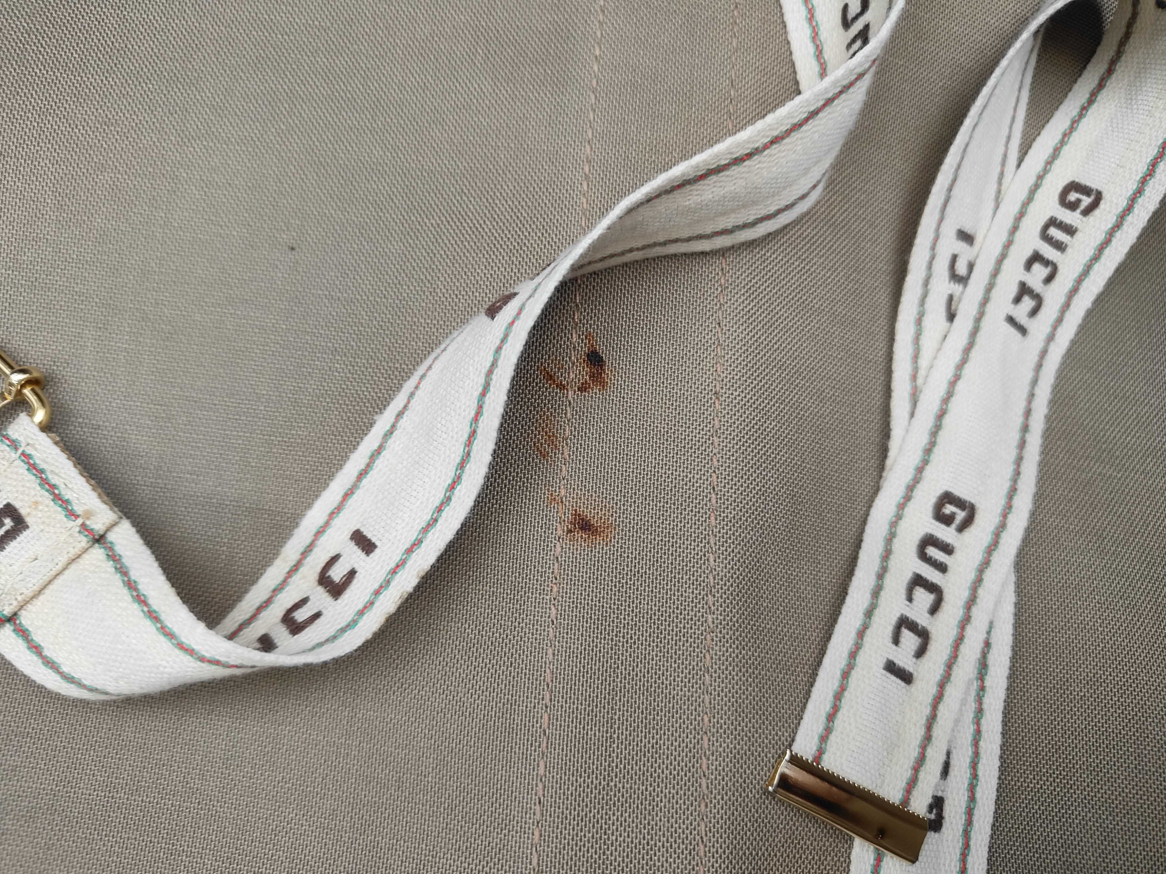 GG Canvas Old Gucci Sherry Line PVC Boston Bag Brown Boston Bag — view 12