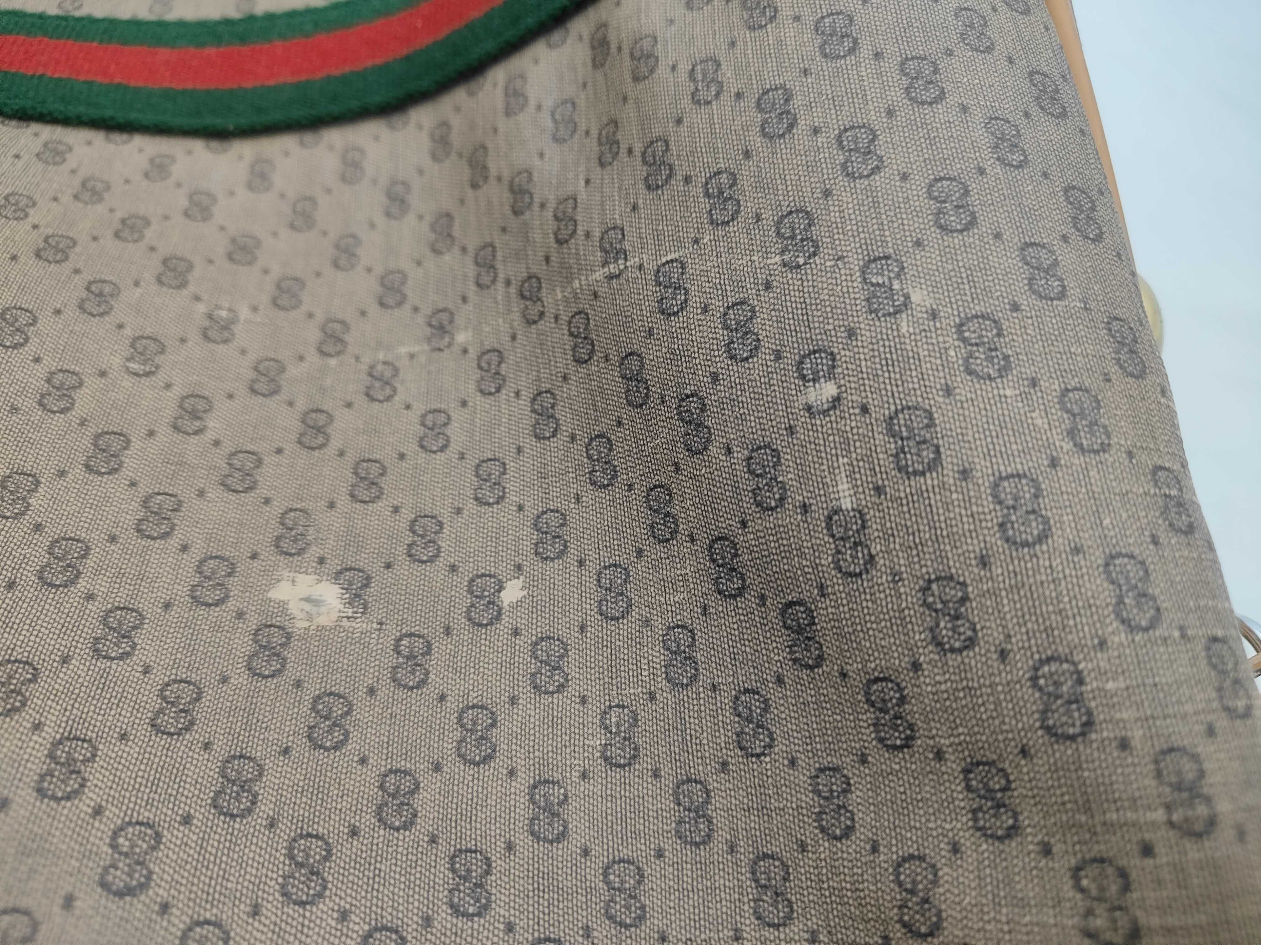 GG Canvas Old Gucci Sherry Line PVC Boston Bag Brown Boston Bag — view 14