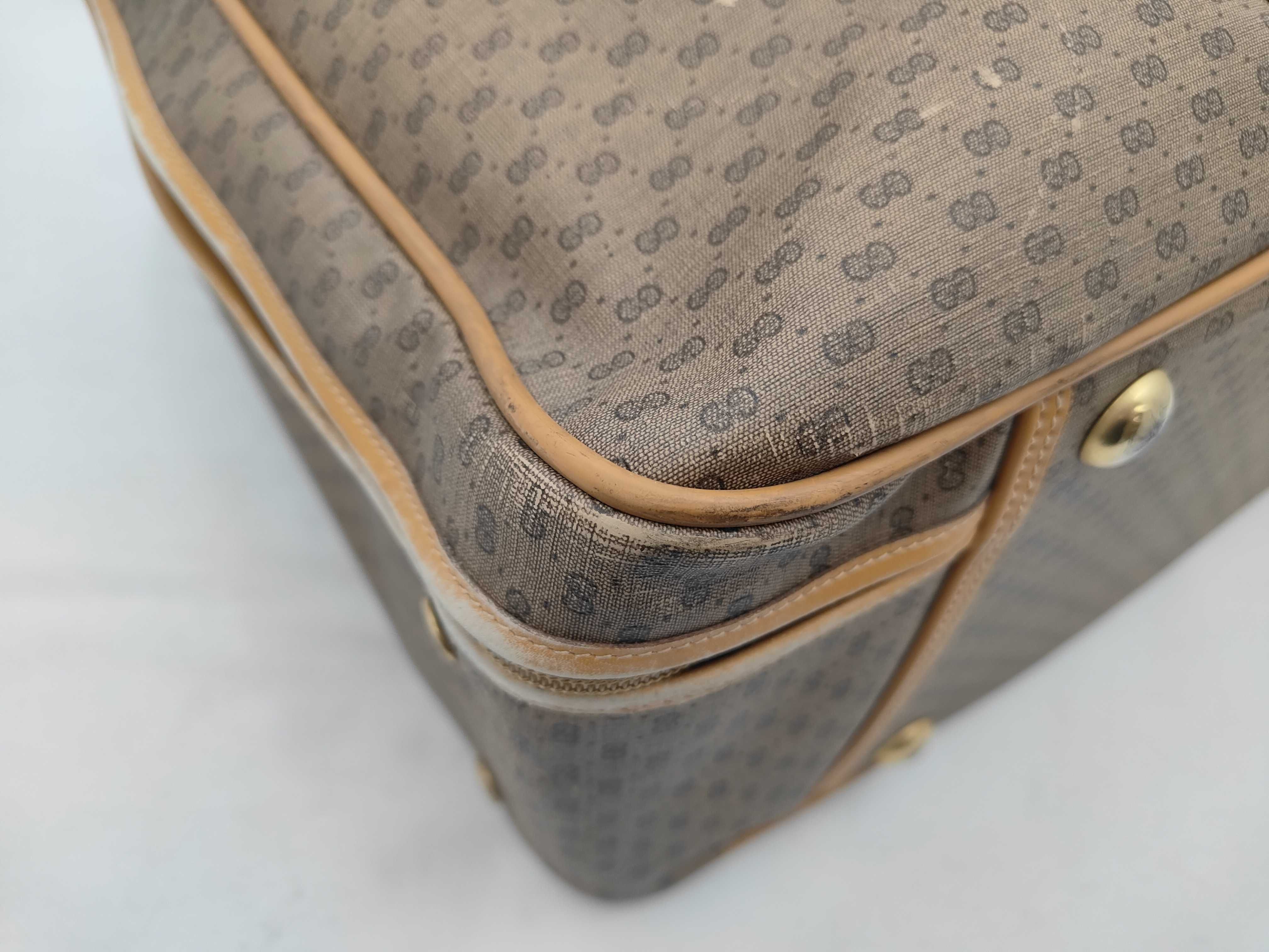 GG Canvas Old Gucci Sherry Line PVC Boston Bag Brown Boston Bag — view 6