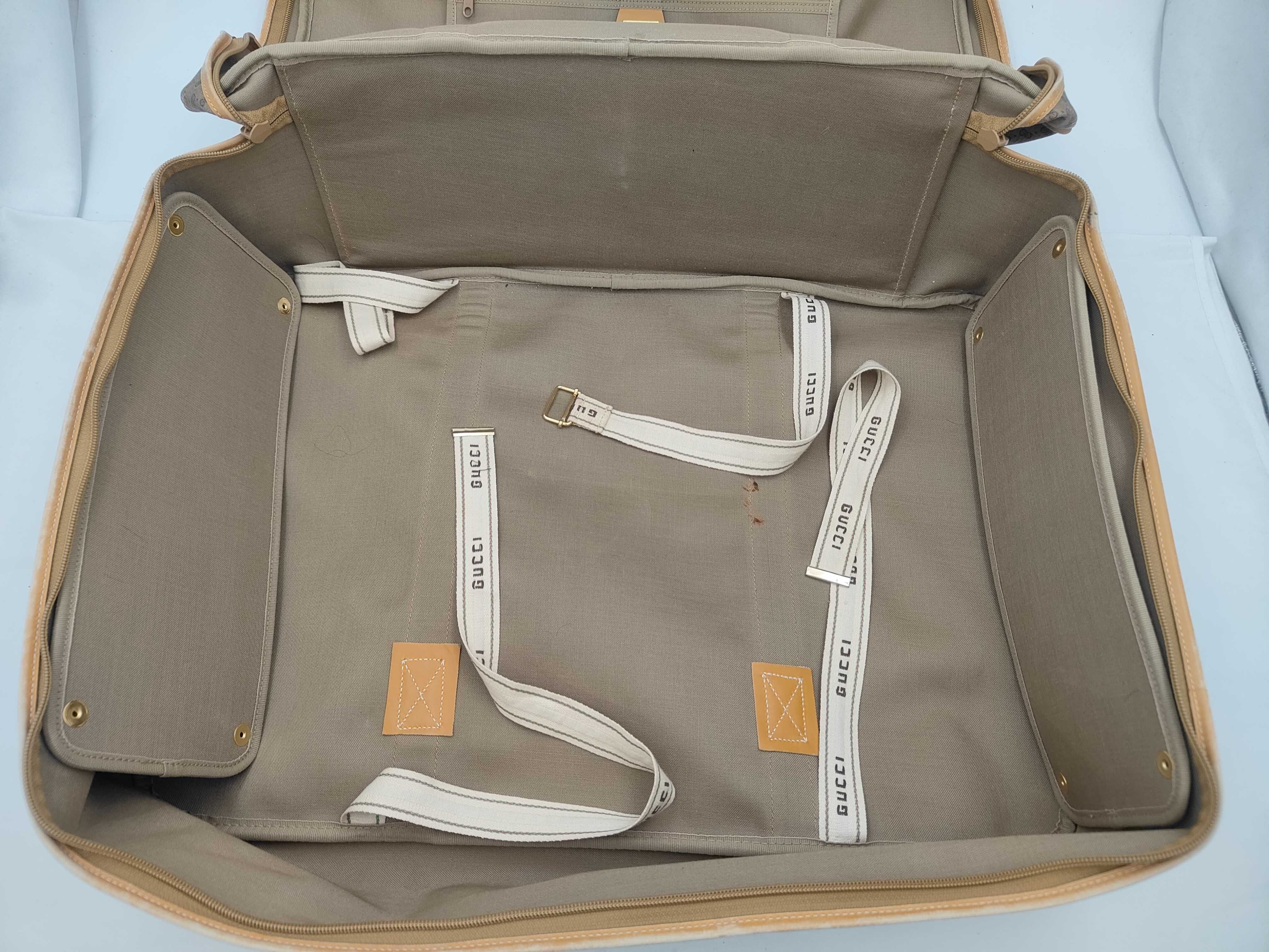 GG Canvas Old Gucci Sherry Line PVC Boston Bag Brown Boston Bag — view 8