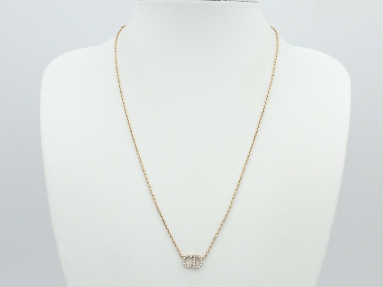 Claire D'Dune necklace, gold plated, chain approximately 48cm. — view 3