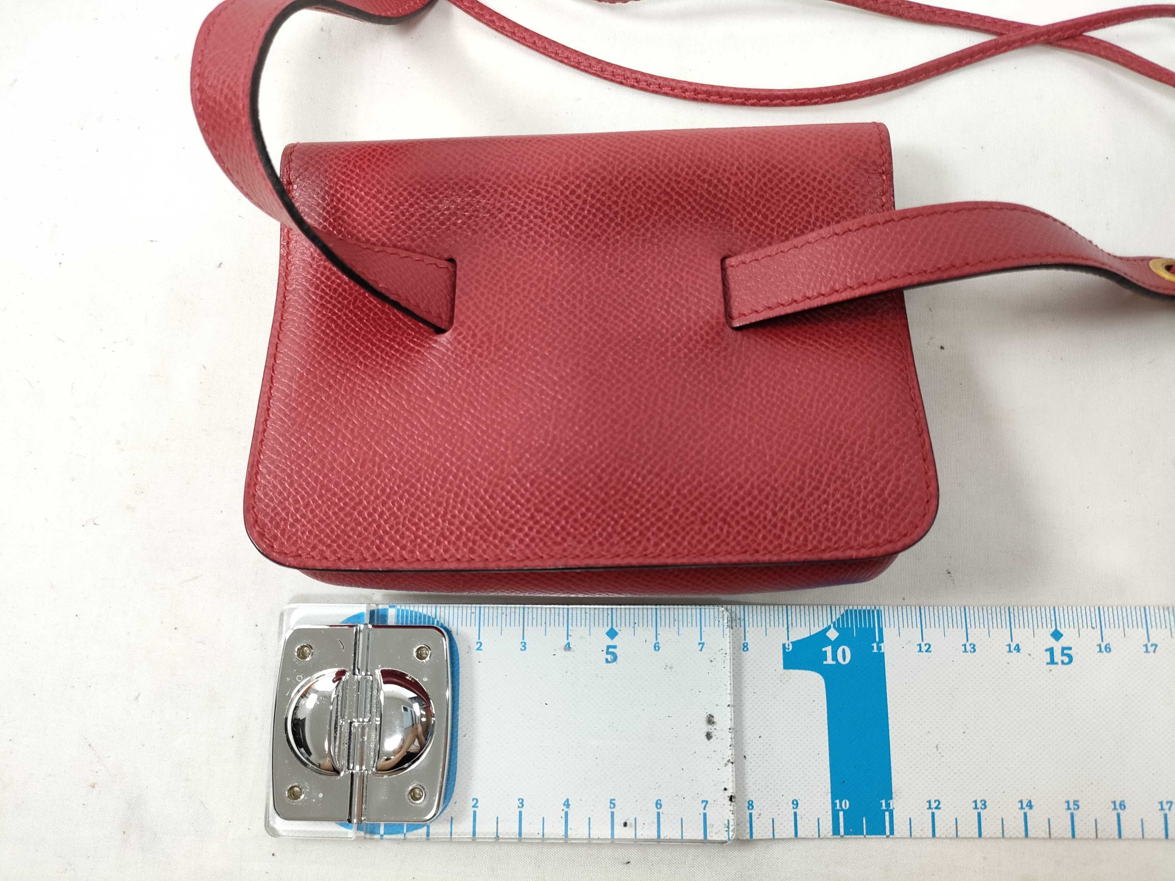Pochette Green Courchevel Leather Red Gold Hardware T: 1990 Waist Bag — view 2