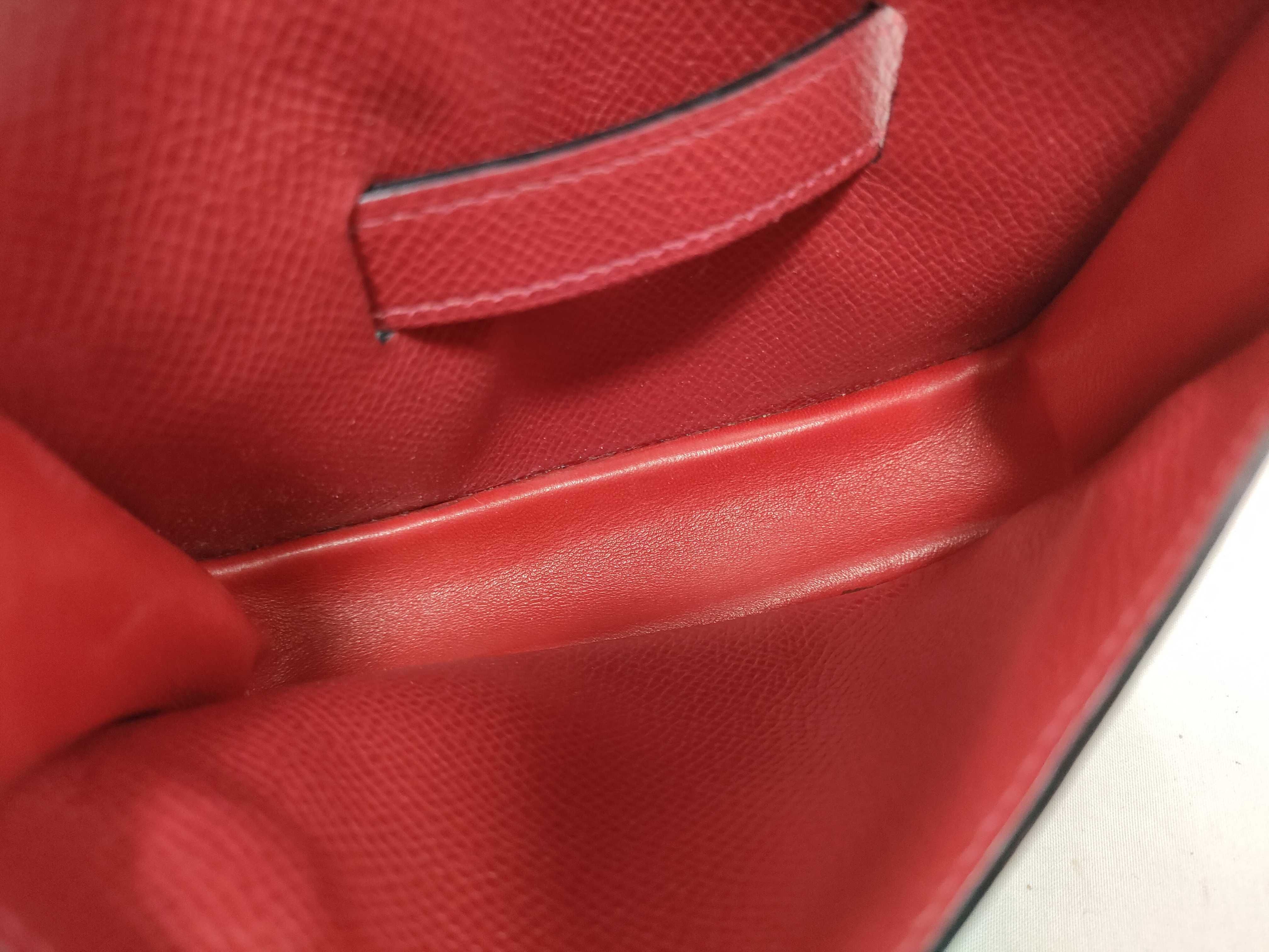 Pochette Green Courchevel Leather Red Gold Hardware T: 1990 Waist Bag — view 12