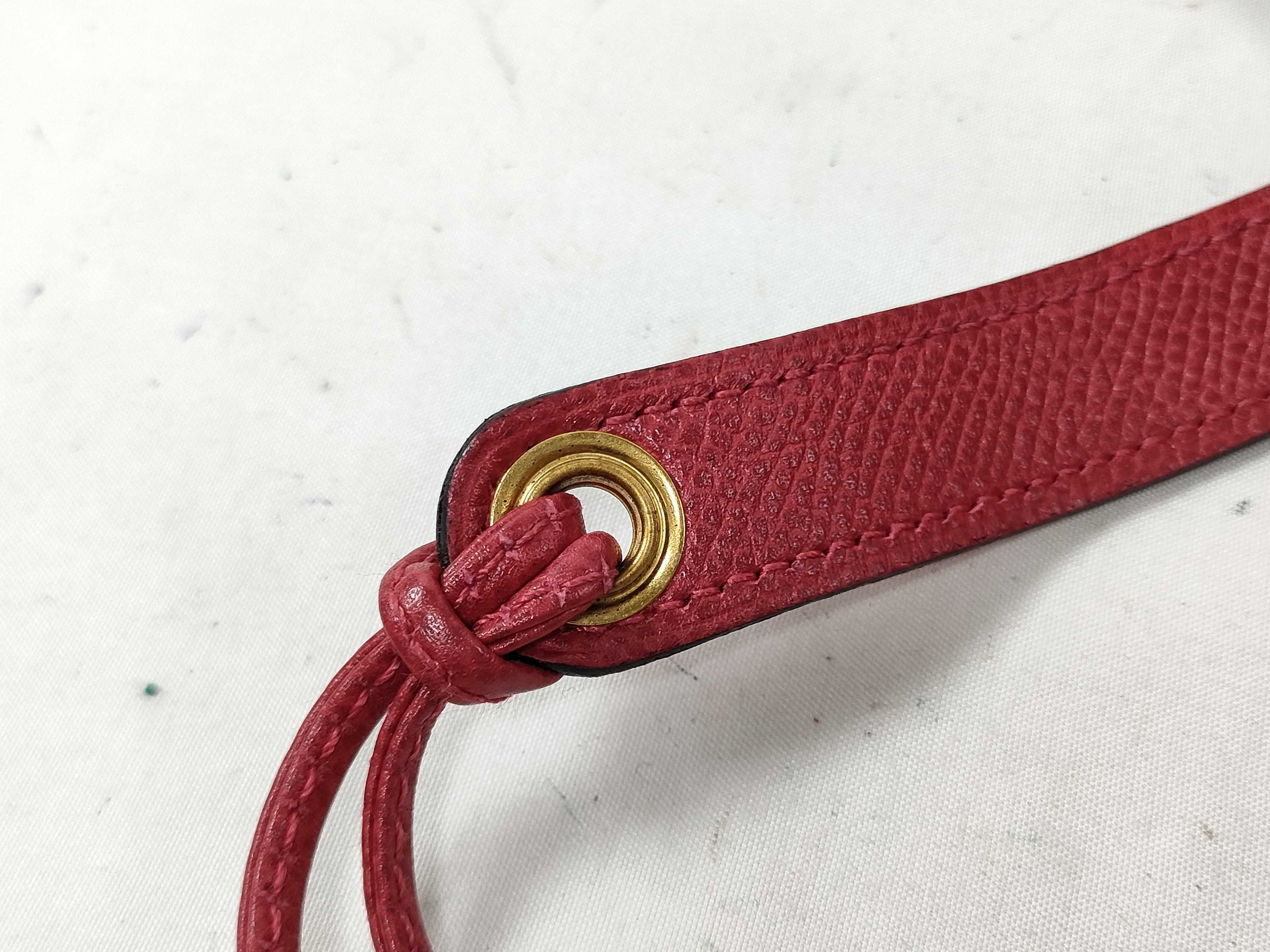 Pochette Green Courchevel Leather Red Gold Hardware T: 1990 Waist Bag — view 5