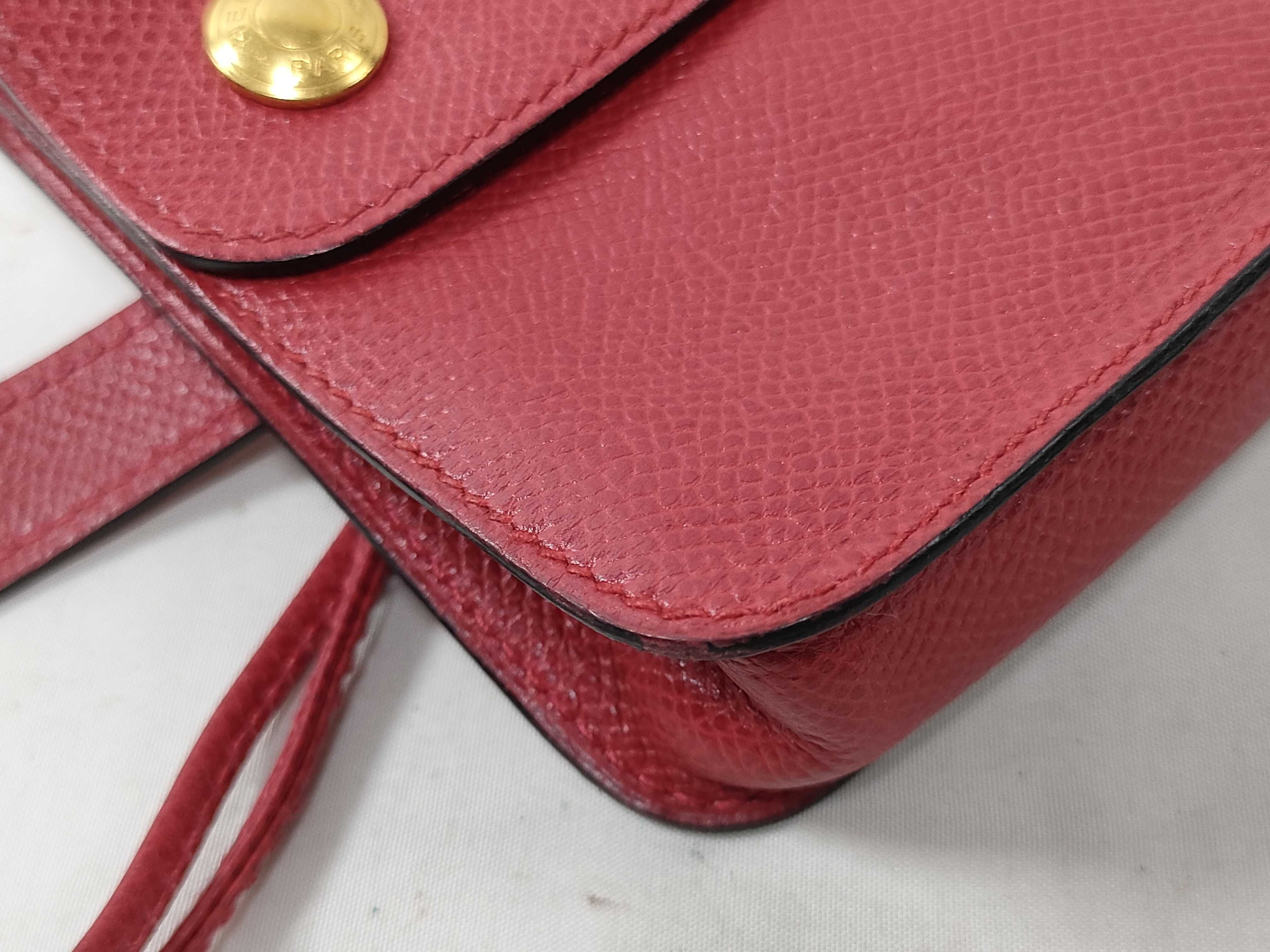 Pochette Green Courchevel Leather Red Gold Hardware T: 1990 Waist Bag — view 6