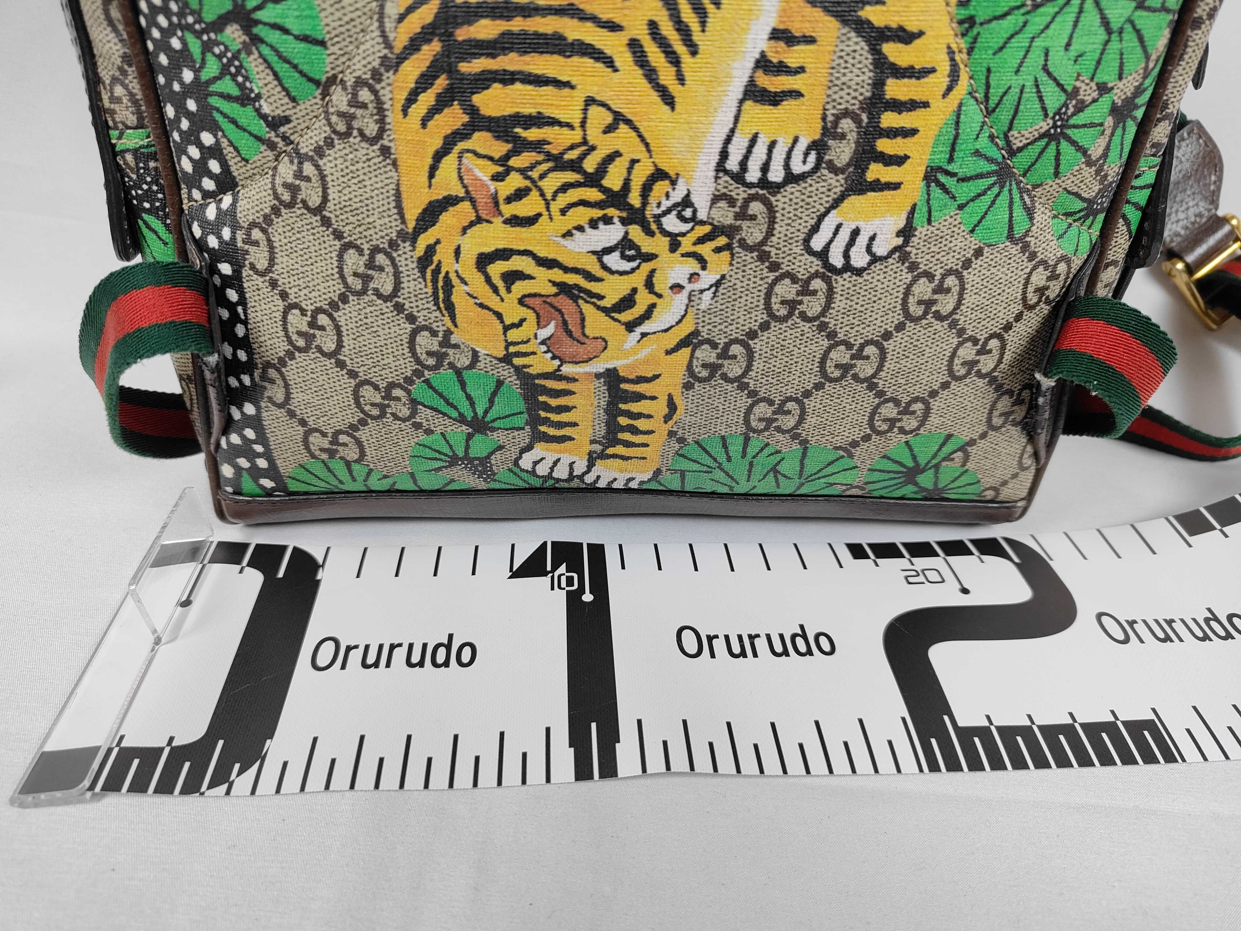 GG Supreme Woody Brown x Multicolor Backpack — view 2