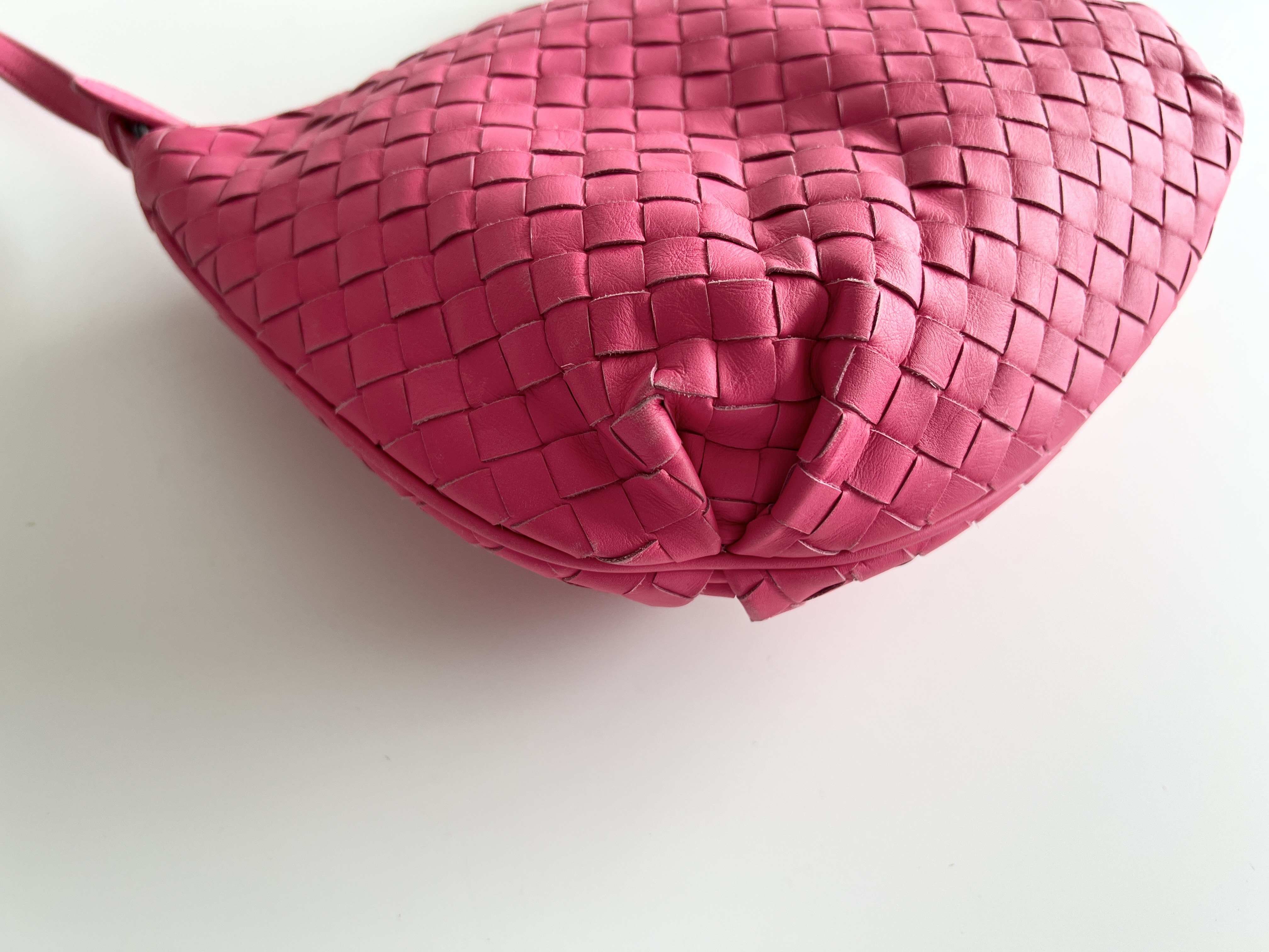Intrecciato Leather One-Shoulder Bag — view 11