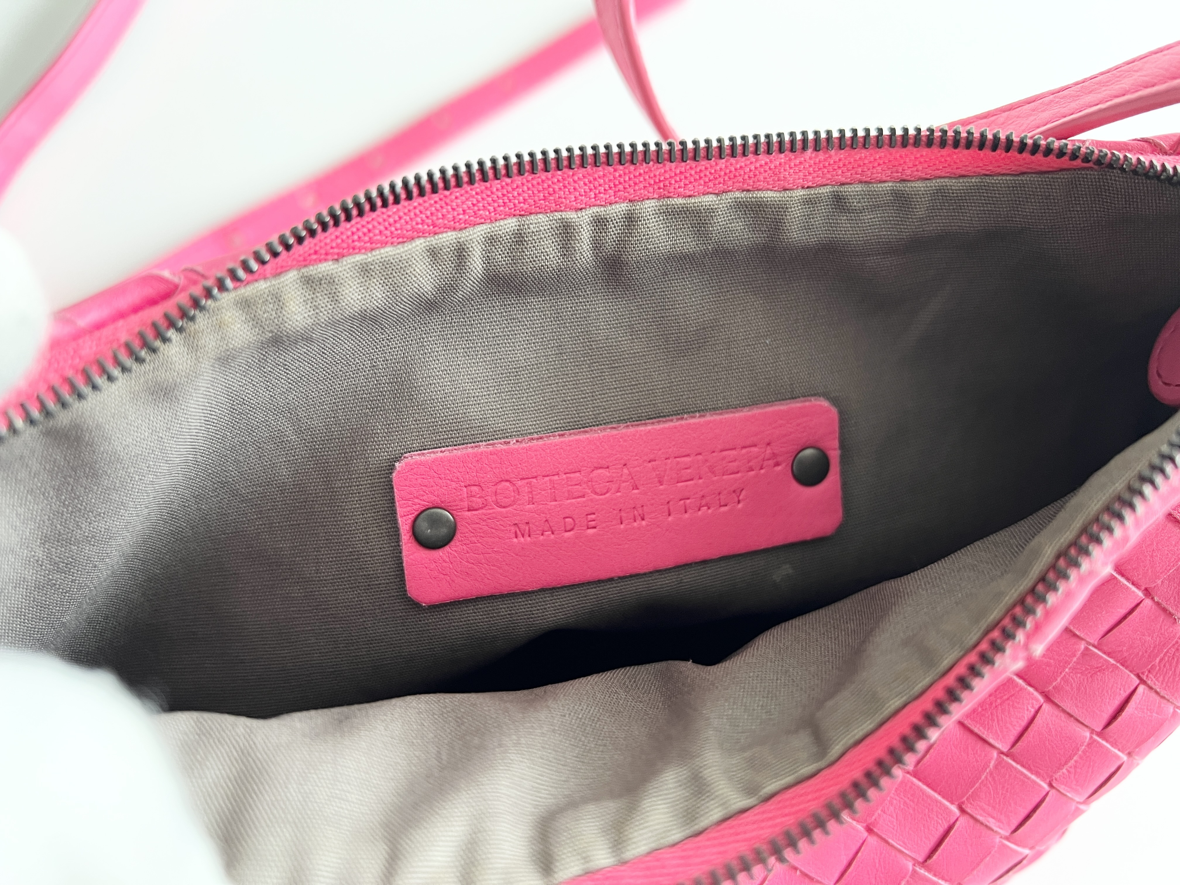 Intrecciato Leather One-Shoulder Bag — view 6