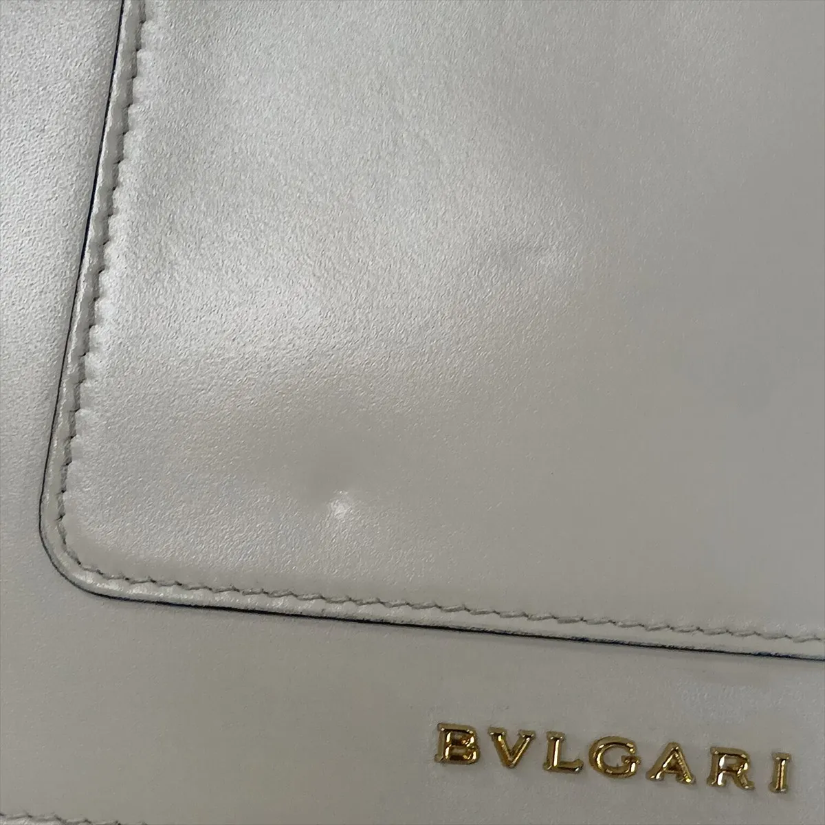 Serpenti Forever Leather Chain Shoulder Bag, White — view 14