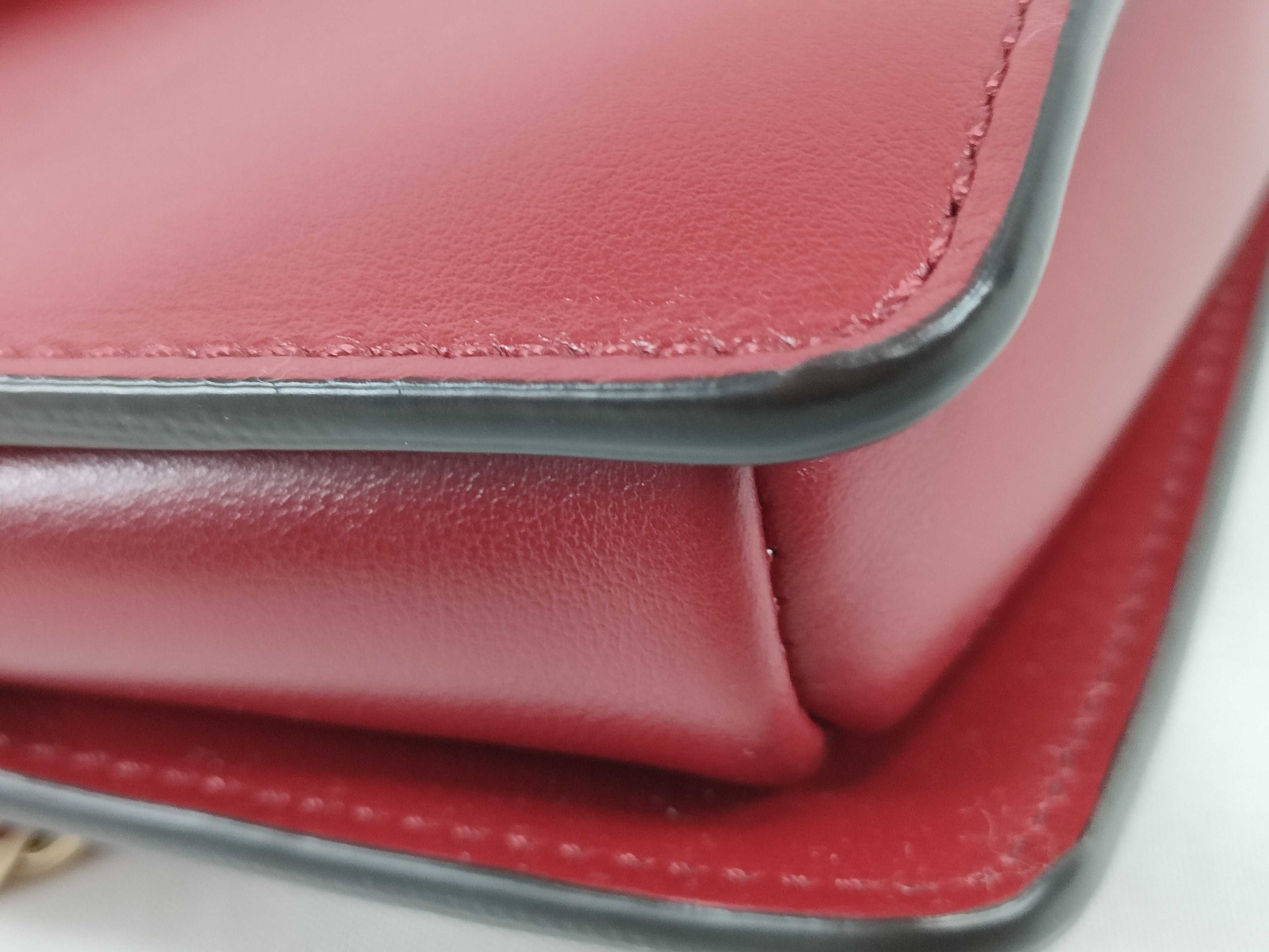 red leather Faye shoulder bag — view 6