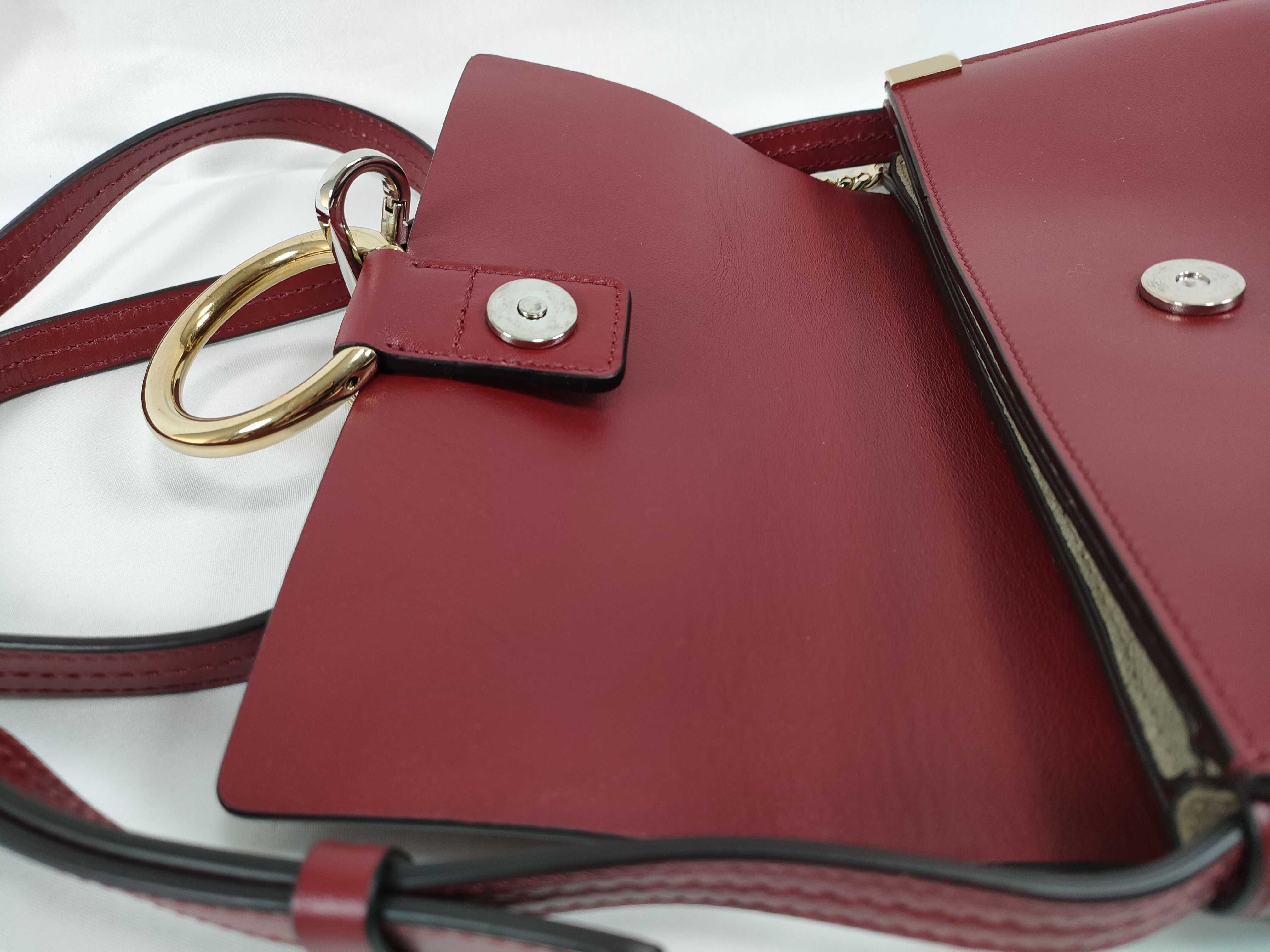 red leather Faye shoulder bag — view 8