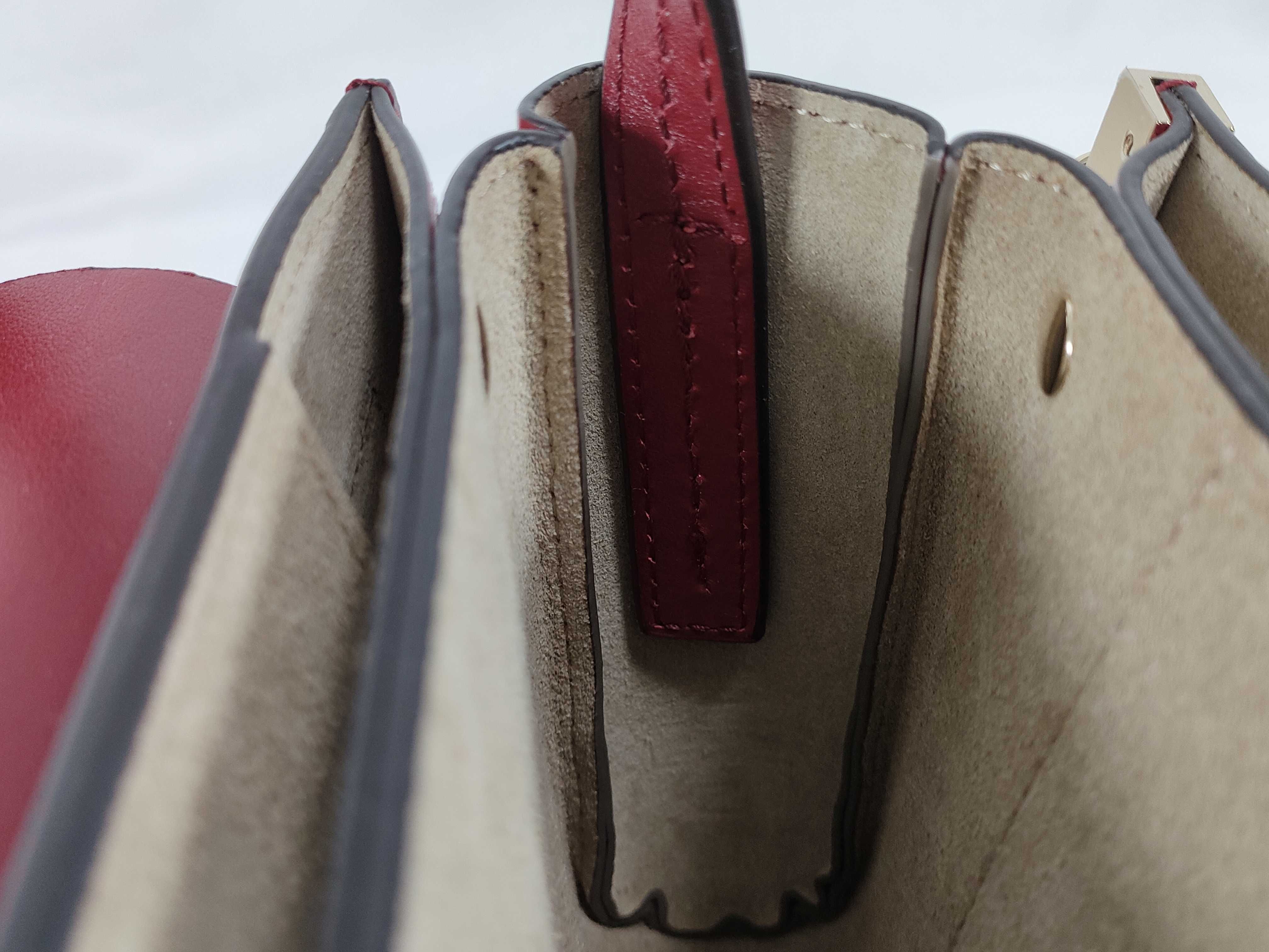red leather Faye shoulder bag — view 9