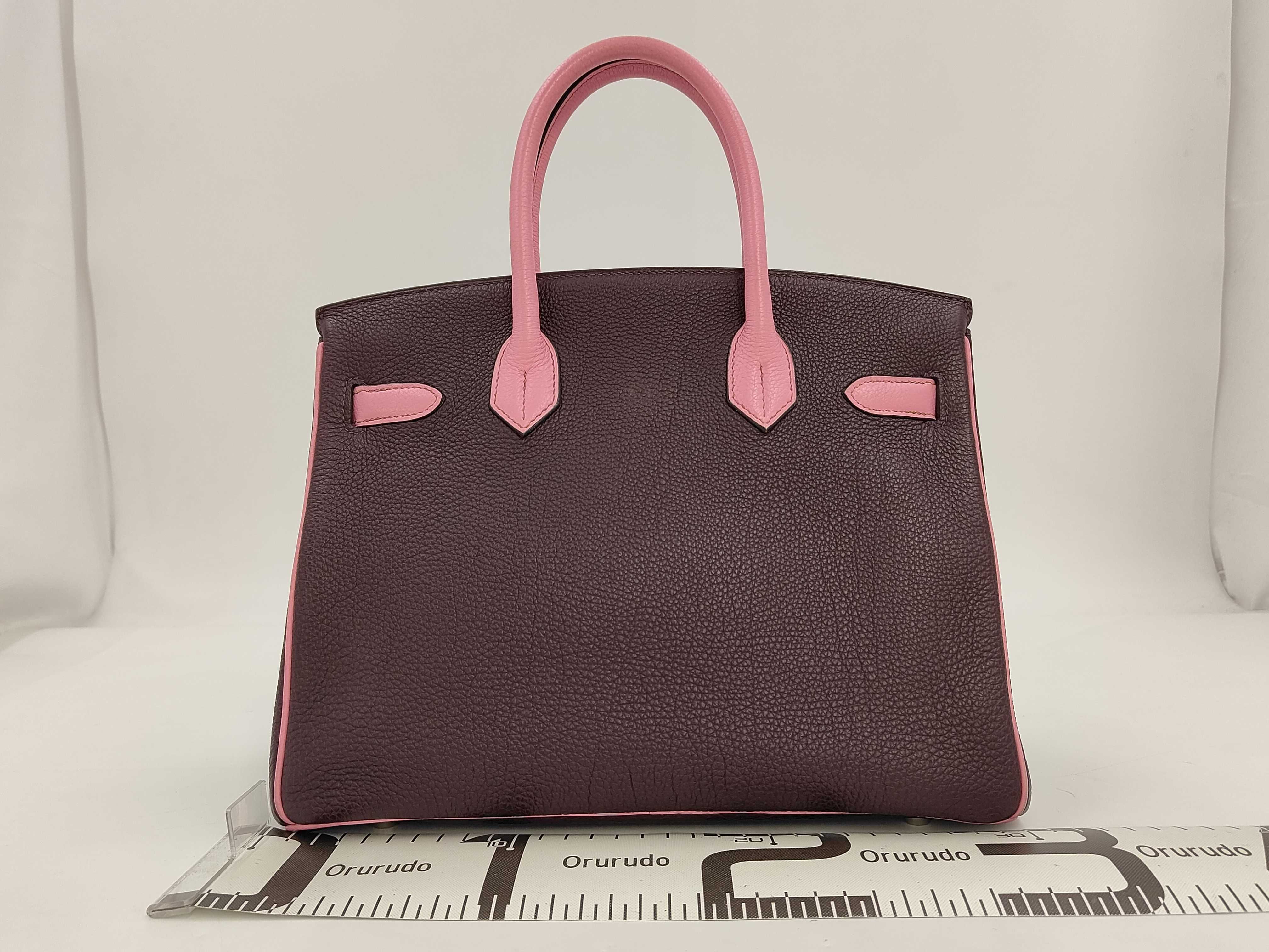 Birkin 30 SPO Cassis/Pink Togo Silver Hardware (O stamp) Handbag — view 2
