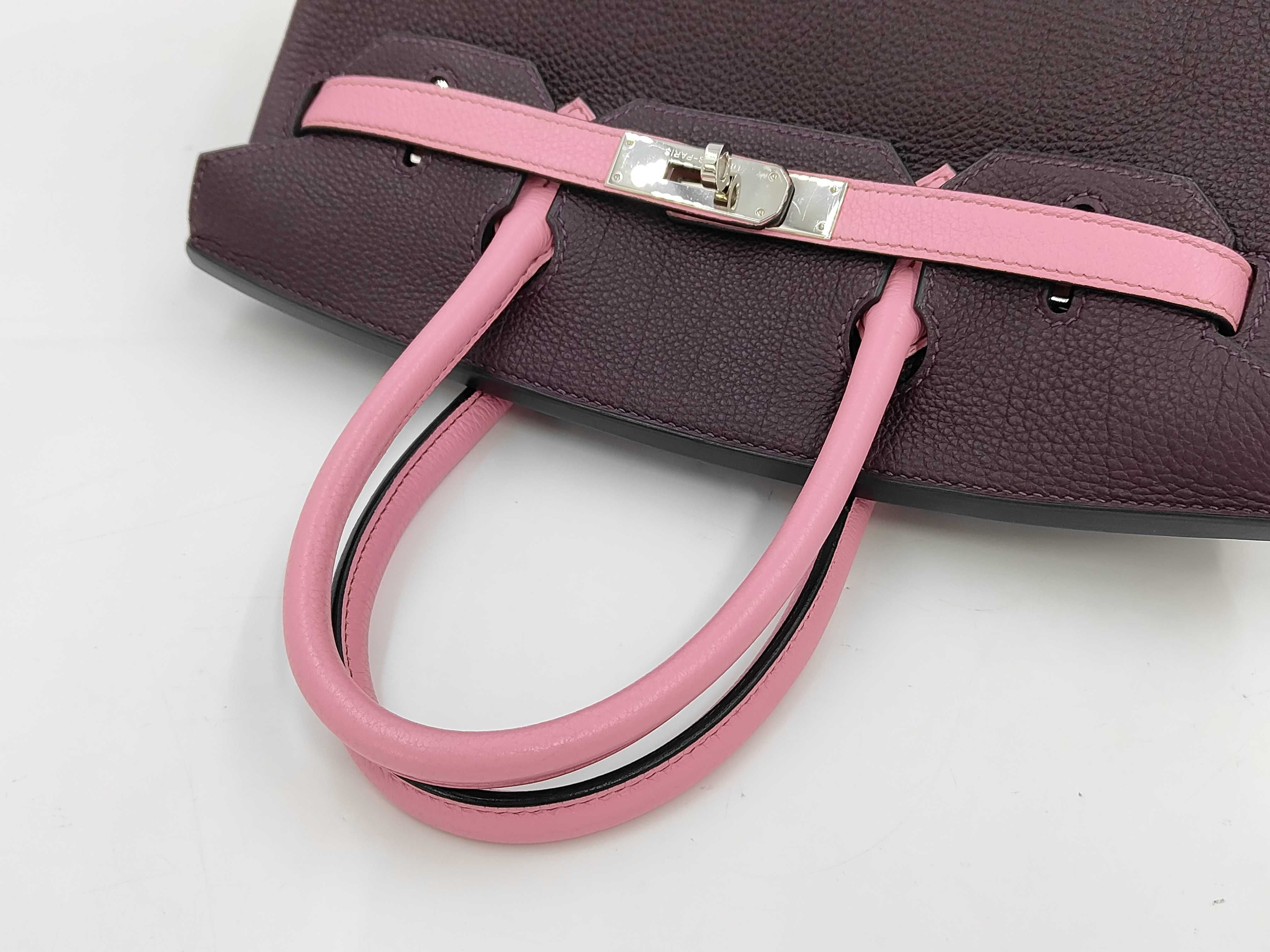 Birkin 30 SPO Cassis/Pink Togo Silver Hardware (O stamp) Handbag — view 3