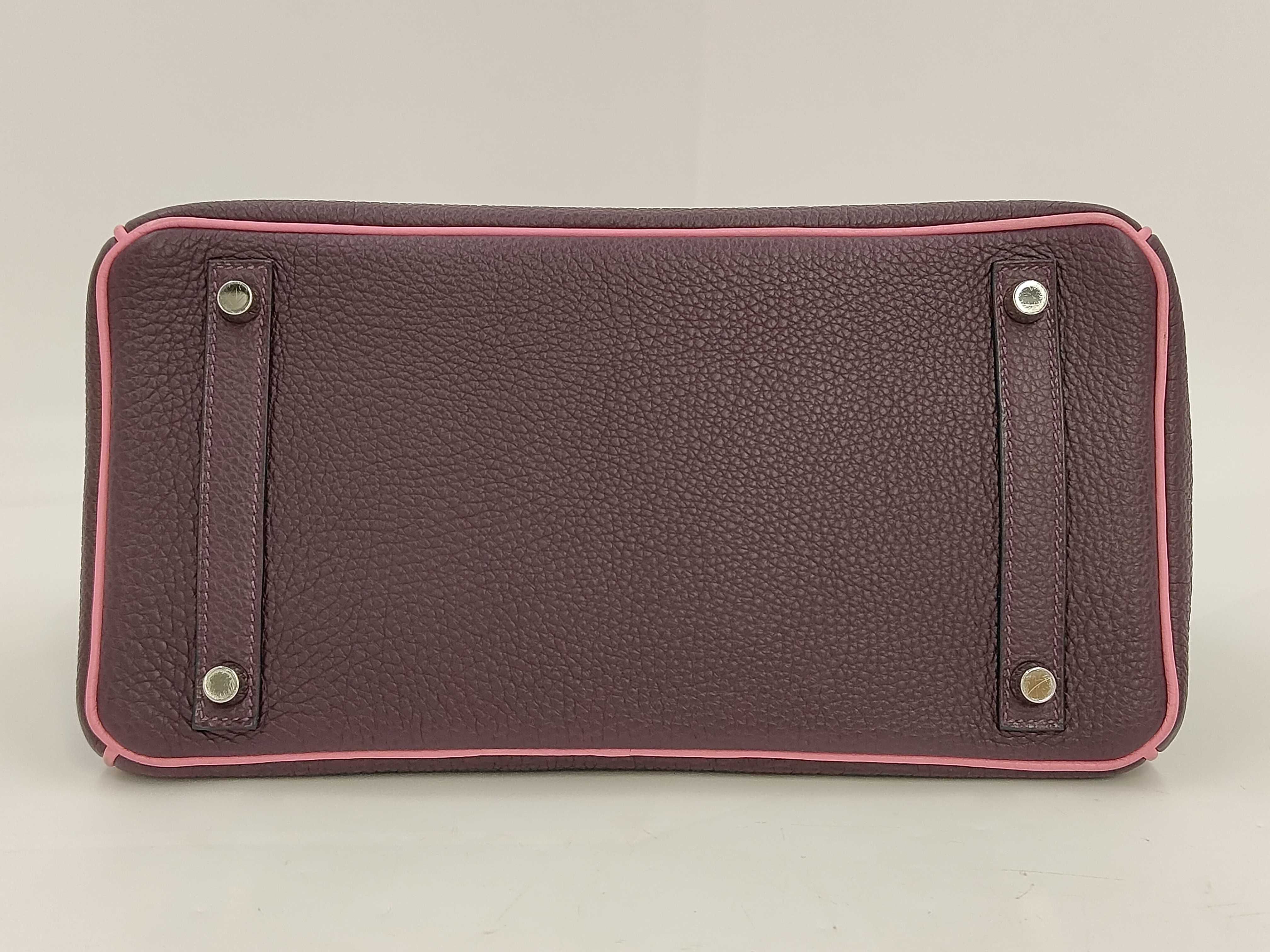 Birkin 30 SPO Cassis/Pink Togo Silver Hardware (O stamp) Handbag — view 6