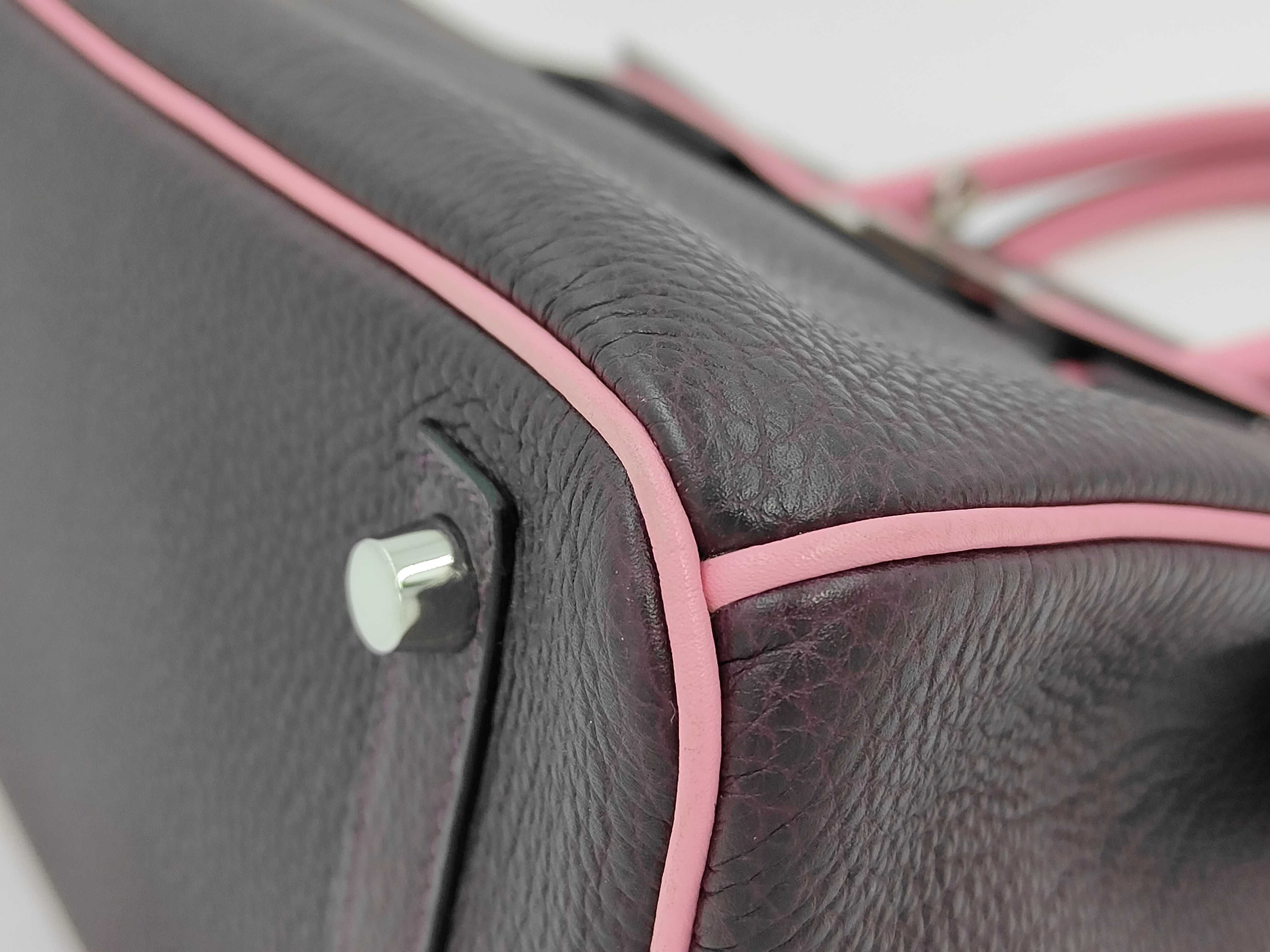 Birkin 30 SPO Cassis/Pink Togo Silver Hardware (O stamp) Handbag — view 7