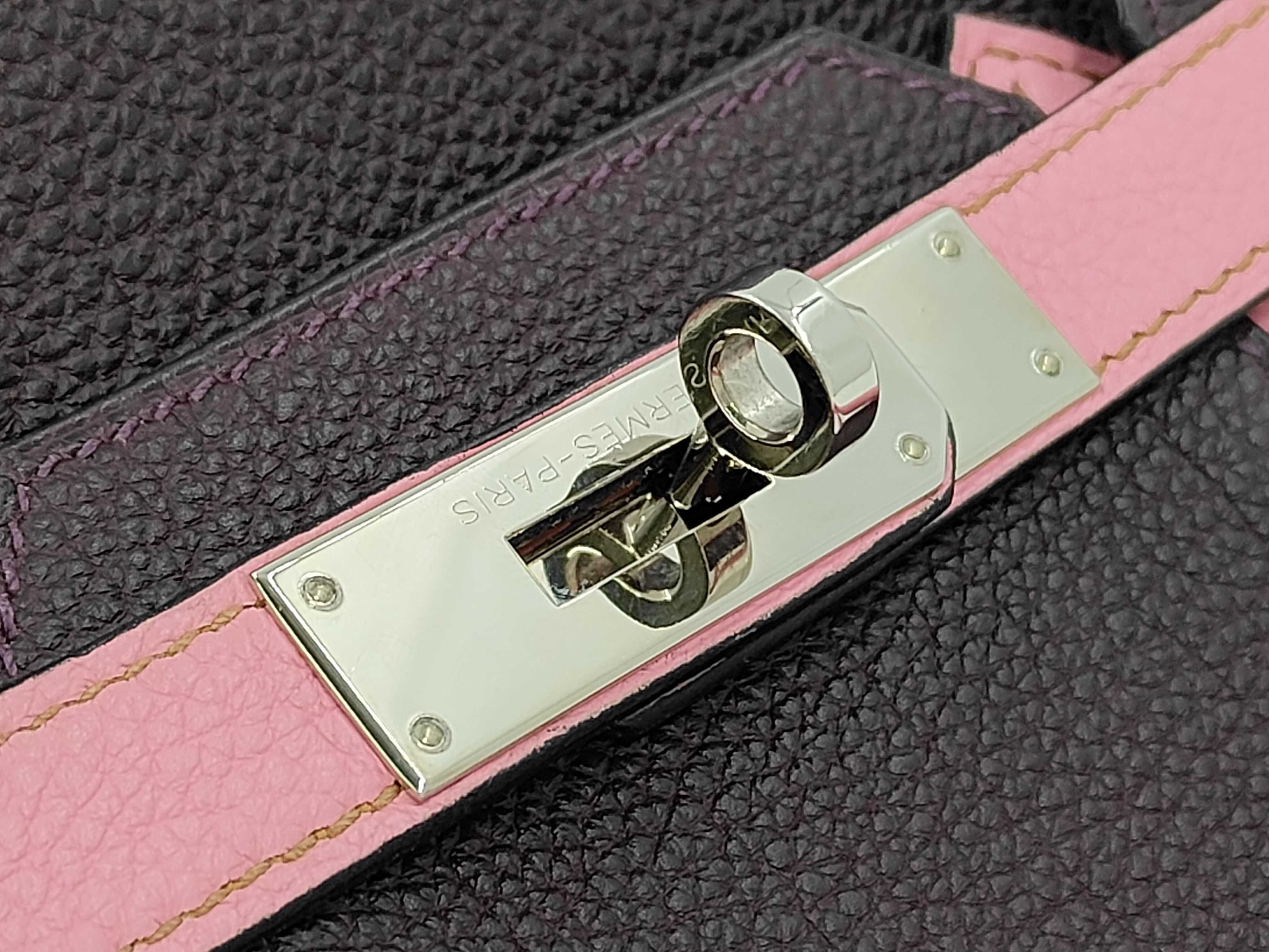 Birkin 30 SPO Cassis/Pink Togo Silver Hardware (O stamp) Handbag — view 8