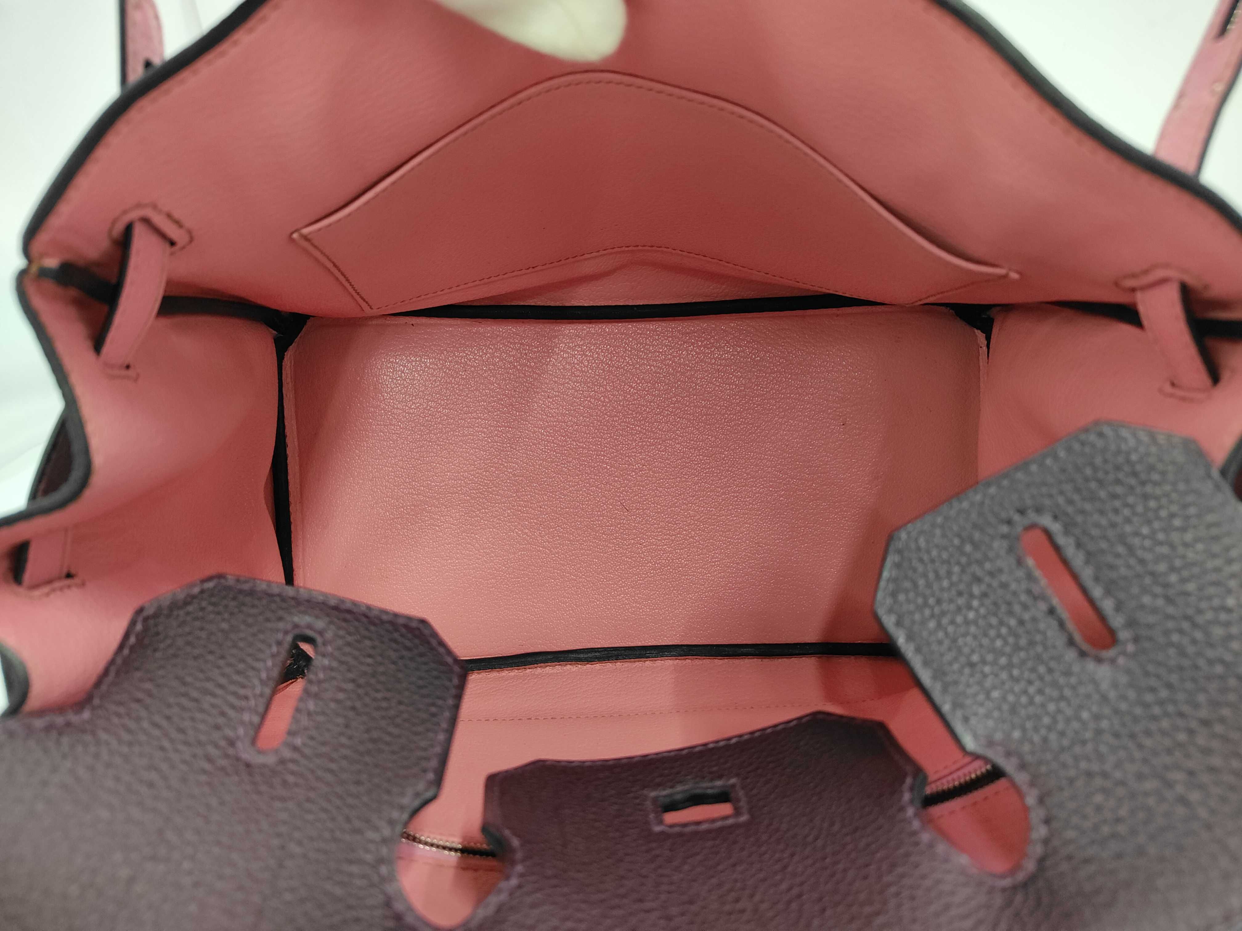 Birkin 30 SPO Cassis/Pink Togo Silver Hardware (O stamp) Handbag — view 9