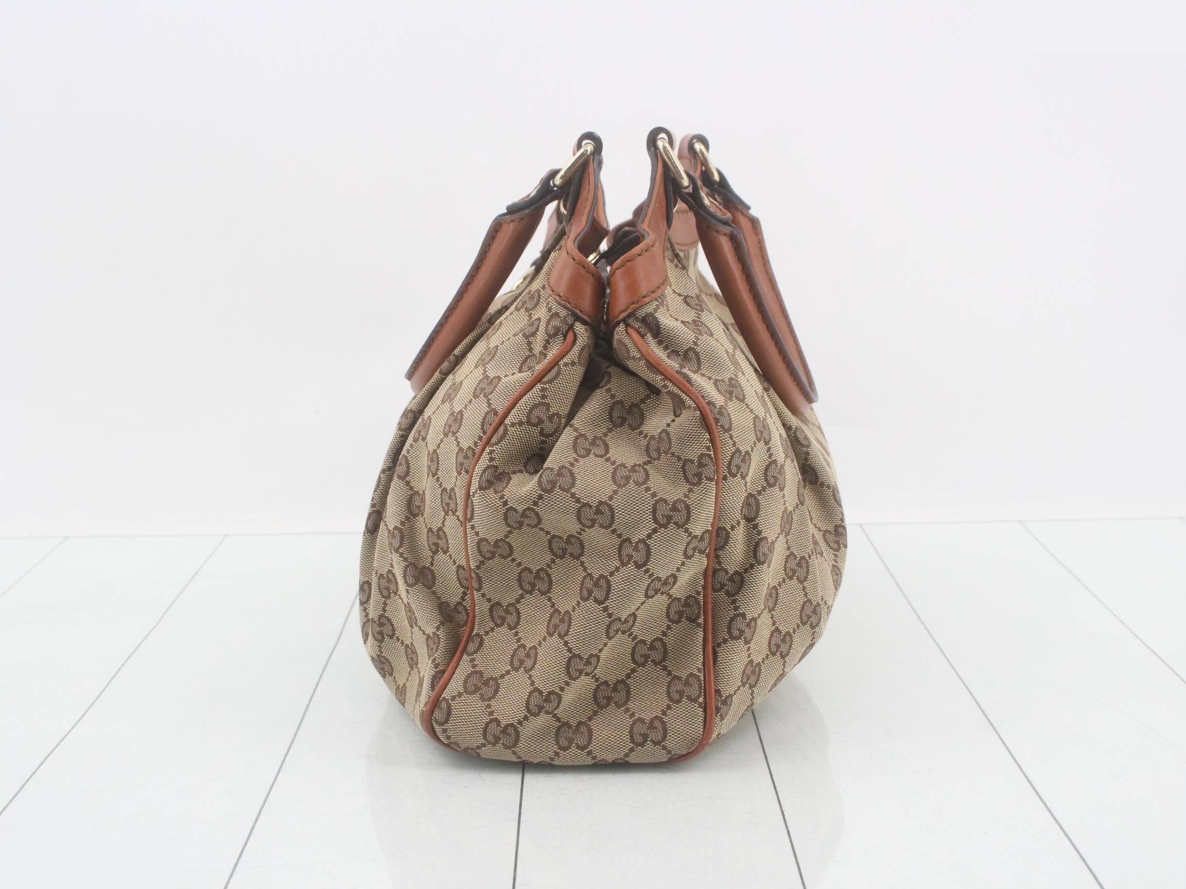 Sukey GG Canvas Leather Tote Bag — view 3