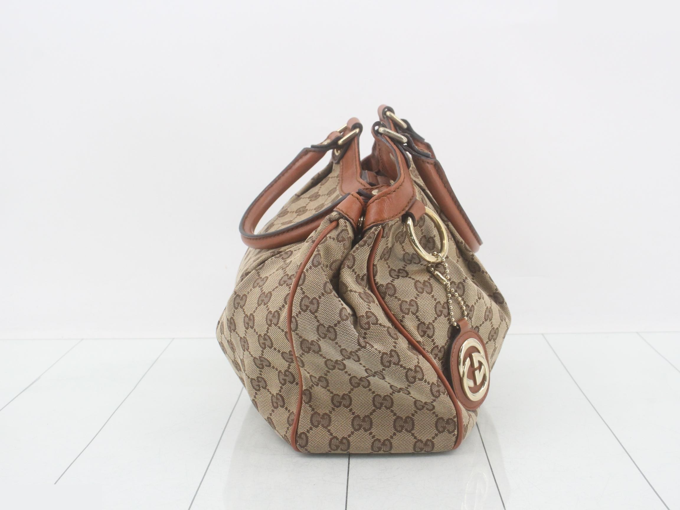 Sukey GG Canvas Leather Tote Bag — view 4