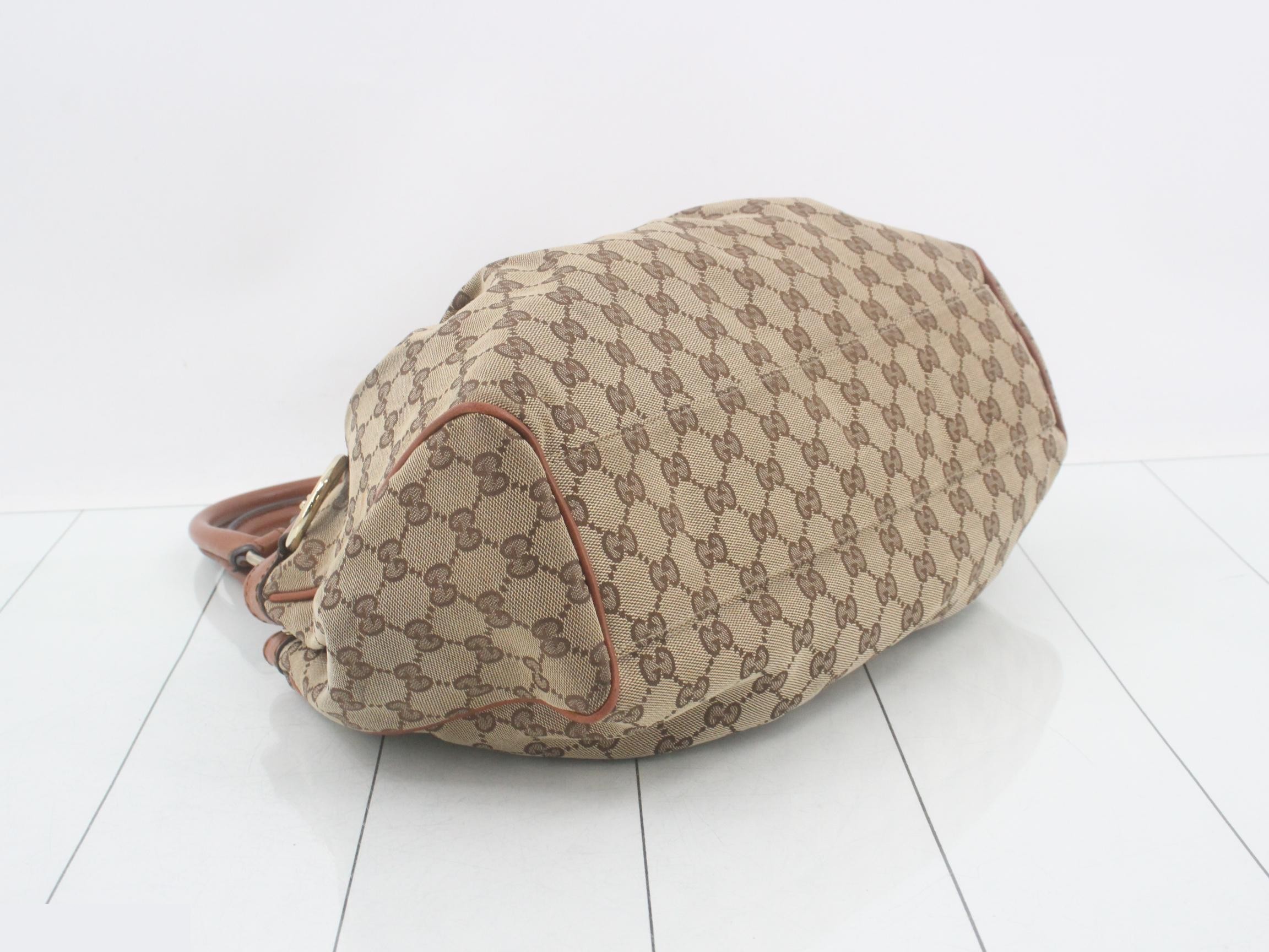 Sukey GG Canvas Leather Tote Bag — view 5