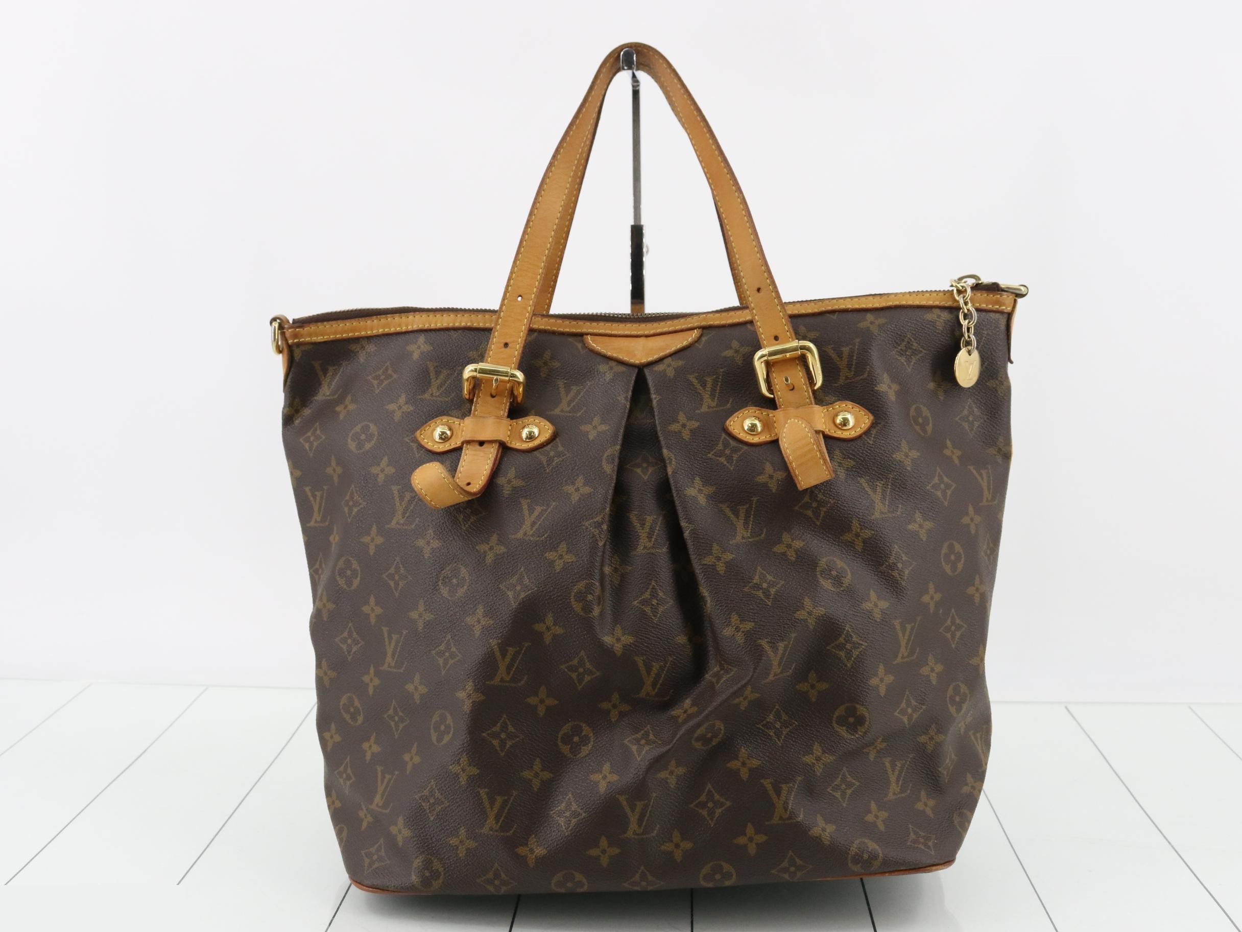 Palermo GM handbag with strap, Monogram, brown. — view 2