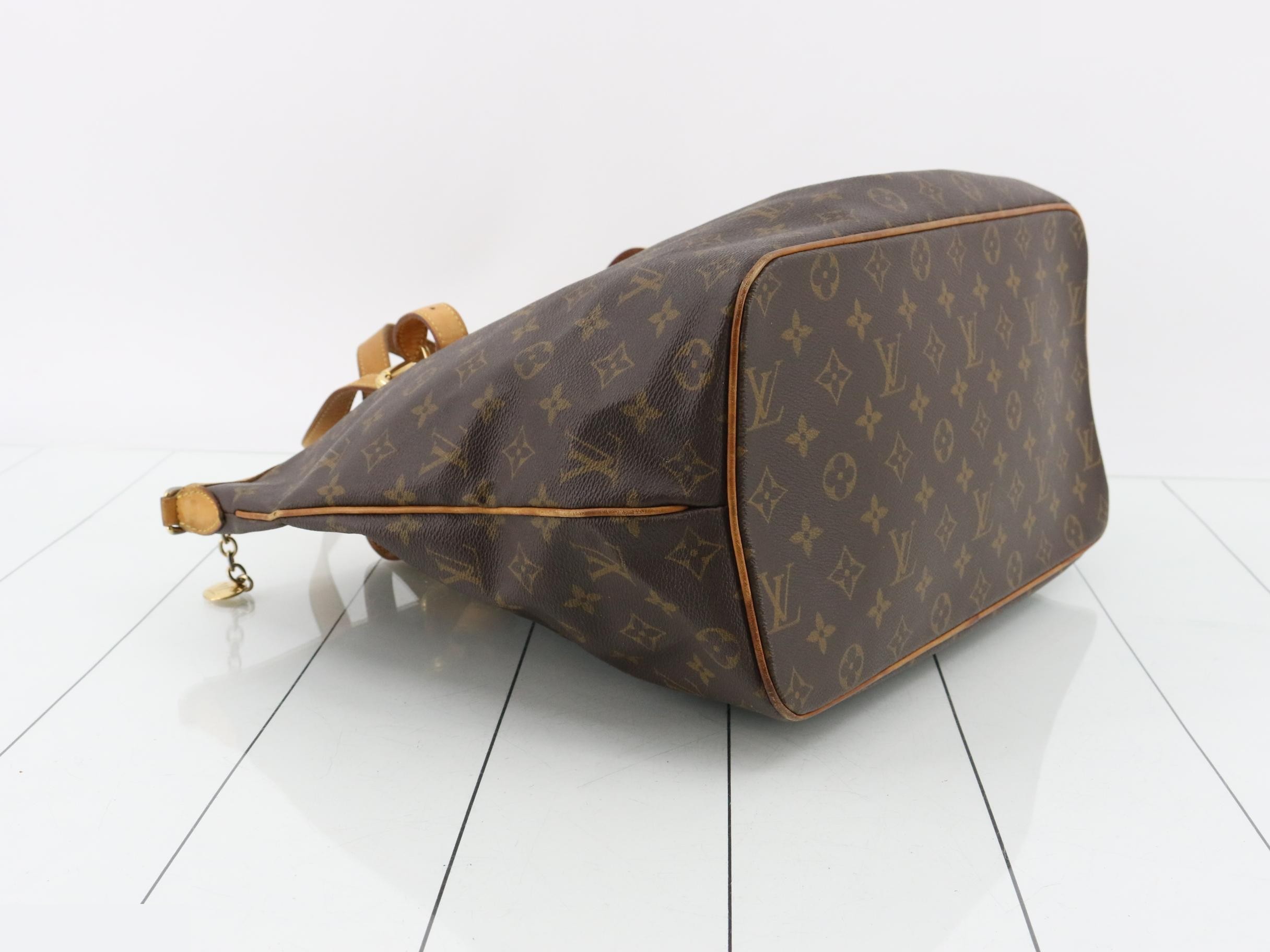 Palermo GM handbag with strap, Monogram, brown. — view 5