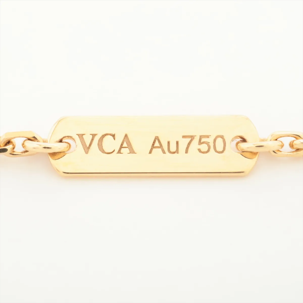 Vintage Alhambra Onyx Necklace 750 (Yellow Gold) 5.2g JE167119 (Condition: — view 4