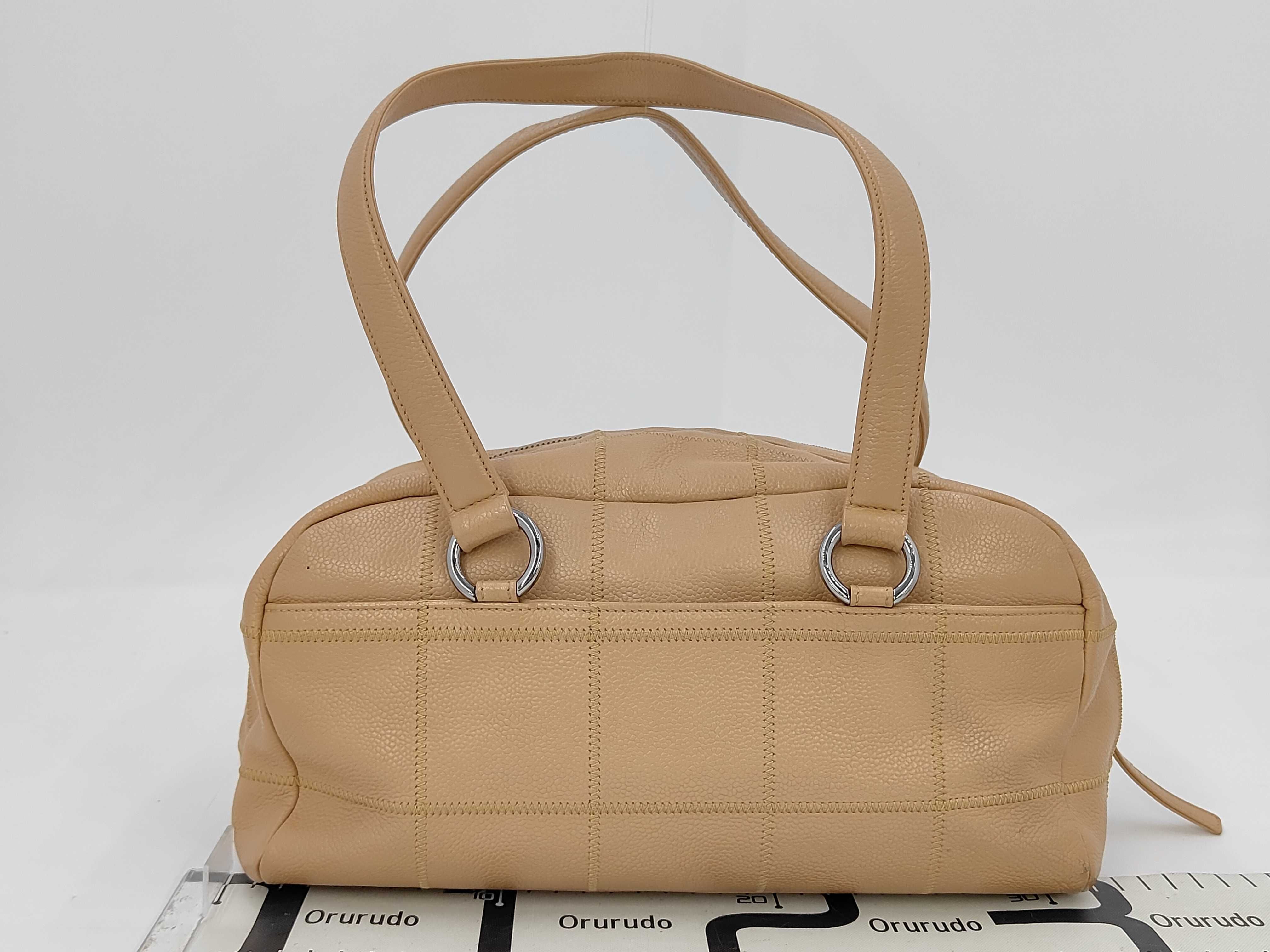 Chocolate Bar Boston Bag, Beige Handbag — view 2