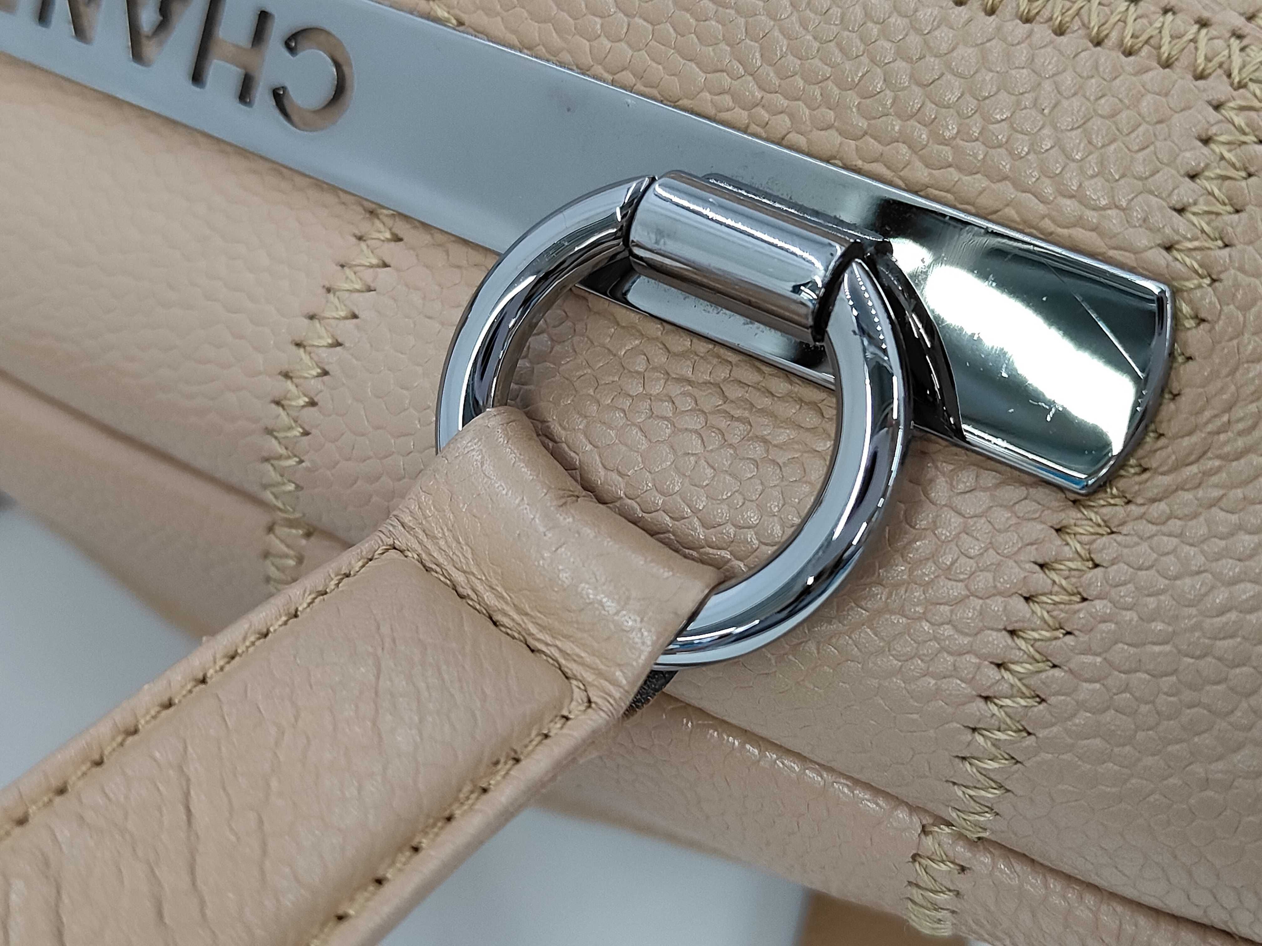 Chocolate Bar Boston Bag, Beige Handbag — view 7