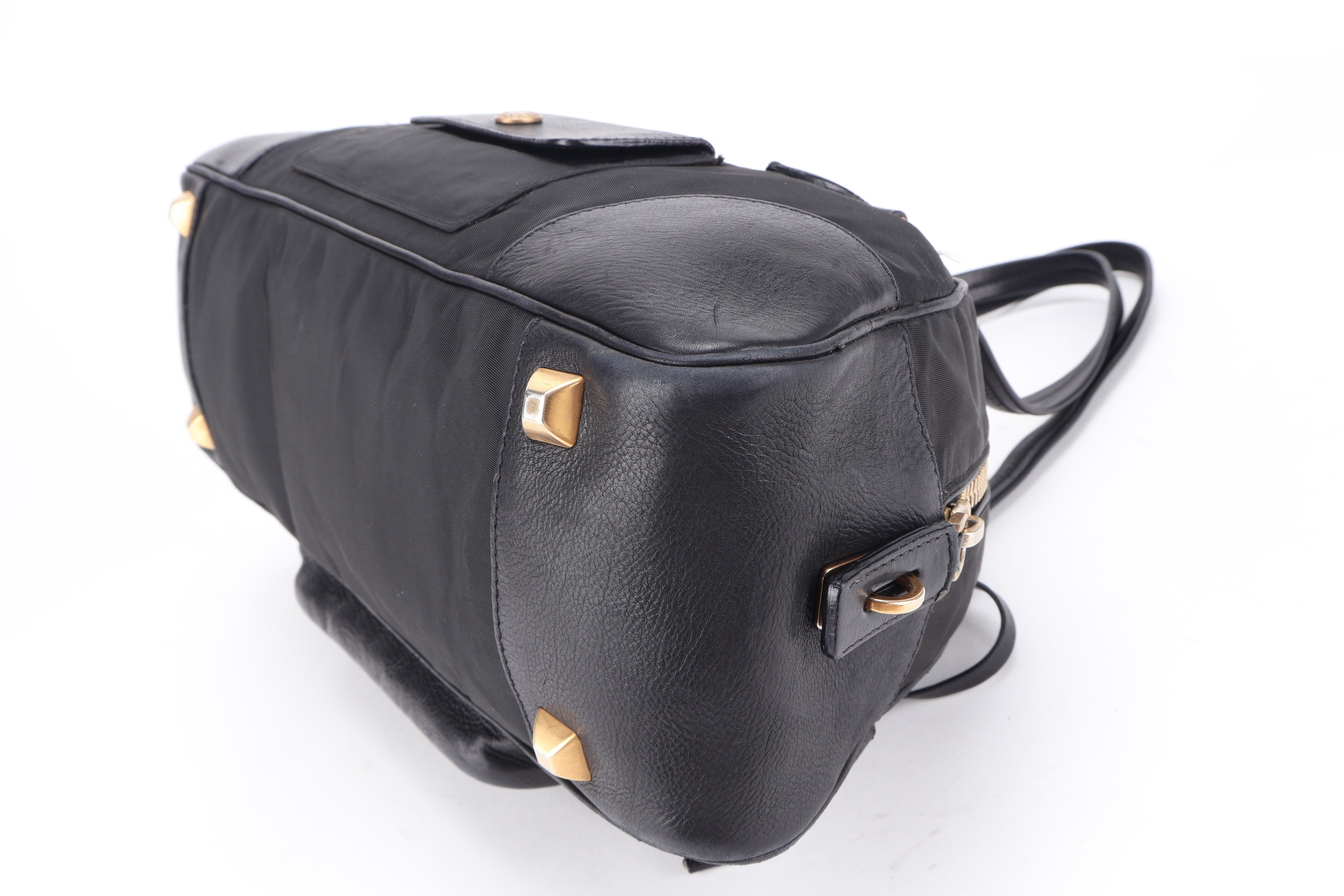 BLACK TESSUTO MIX BOWLER TOTE GHW — view 4