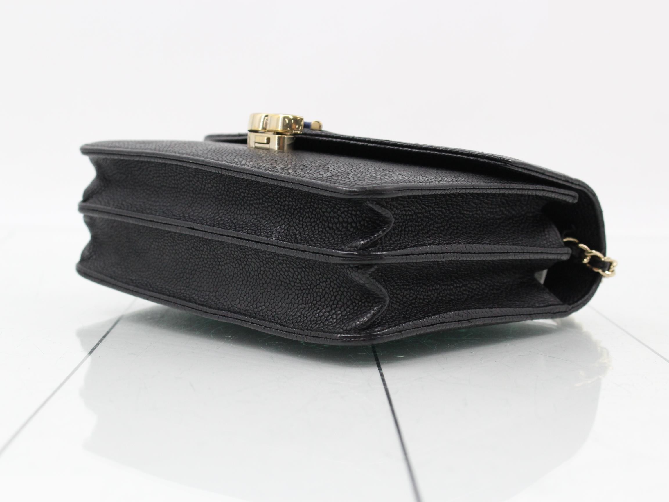 Caviar leather (bag) - Shoulder bag, black, item number 25 — view 6