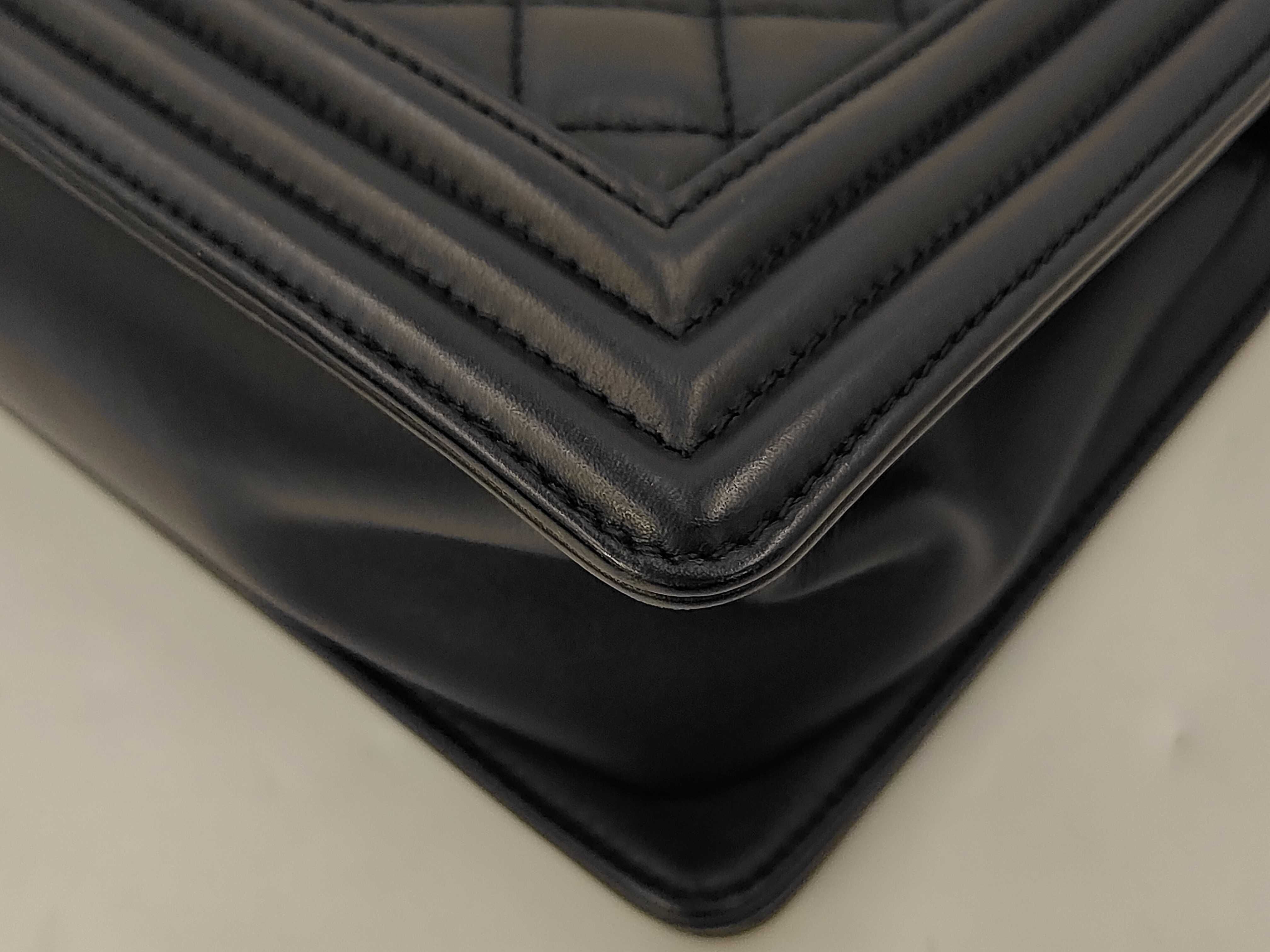 Boy Chanel Matelassé Lambskin Shoulder Bag — view 8