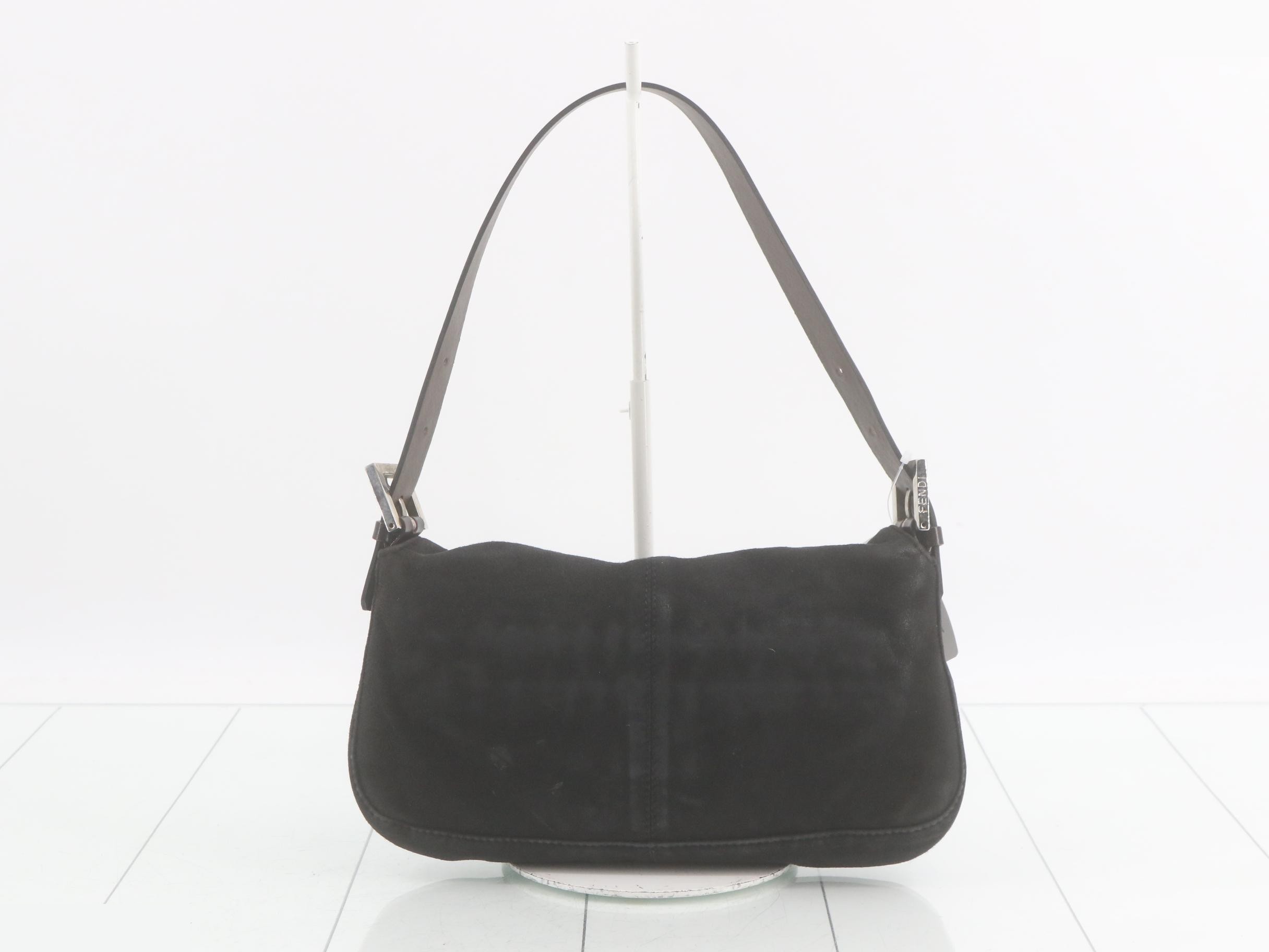Mamma Bucket Suede Black Shoulder Bag — view 2